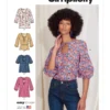Simplicity Sewing Pattern Misses' Tops 18 Simplicity Sewing Pattern Misses' Tops