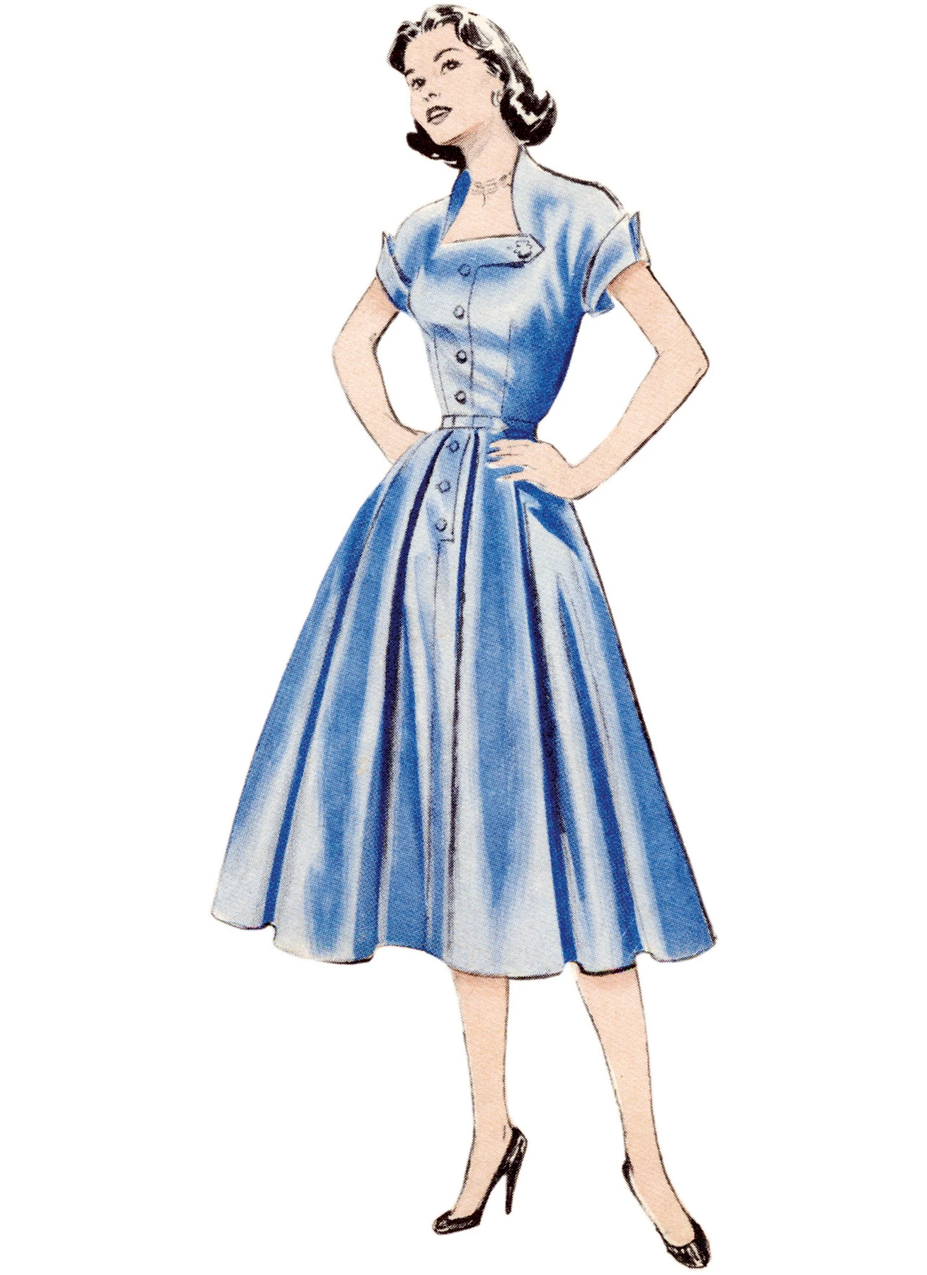 Butterick Sewing Pattern 1950s Misses' Dress (PDF) 2 Butterick Sewing Pattern 1950s Misses' Dress (PDF)
