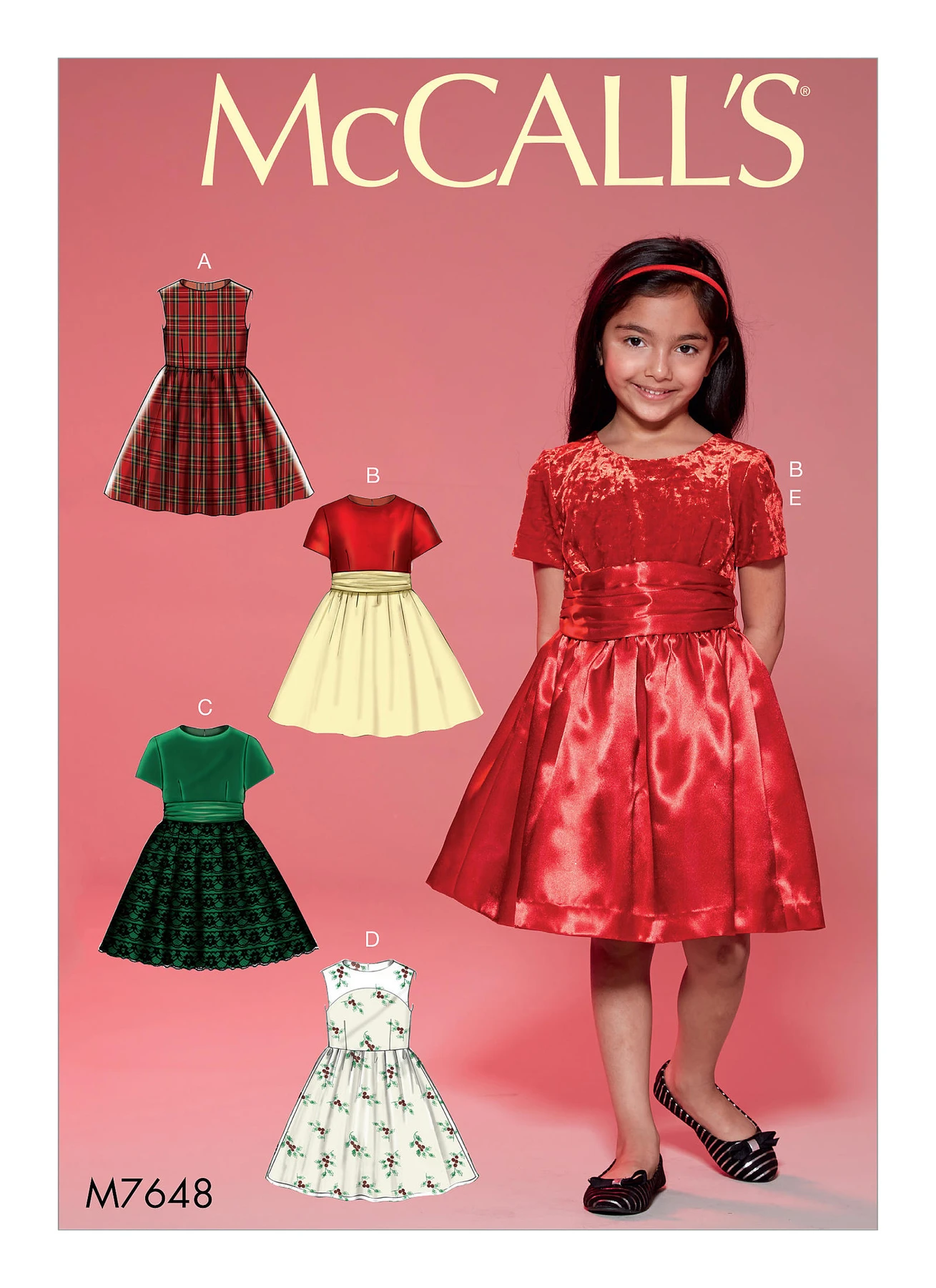 McCall's Sewing Pattern Childrens'/Girls' Gathered Dresses with Petticoat and Sash (PDF) 1 McCall's Sewing Pattern Childrens'/Girls' Gathered Dresses with Petticoat and Sash (PDF)