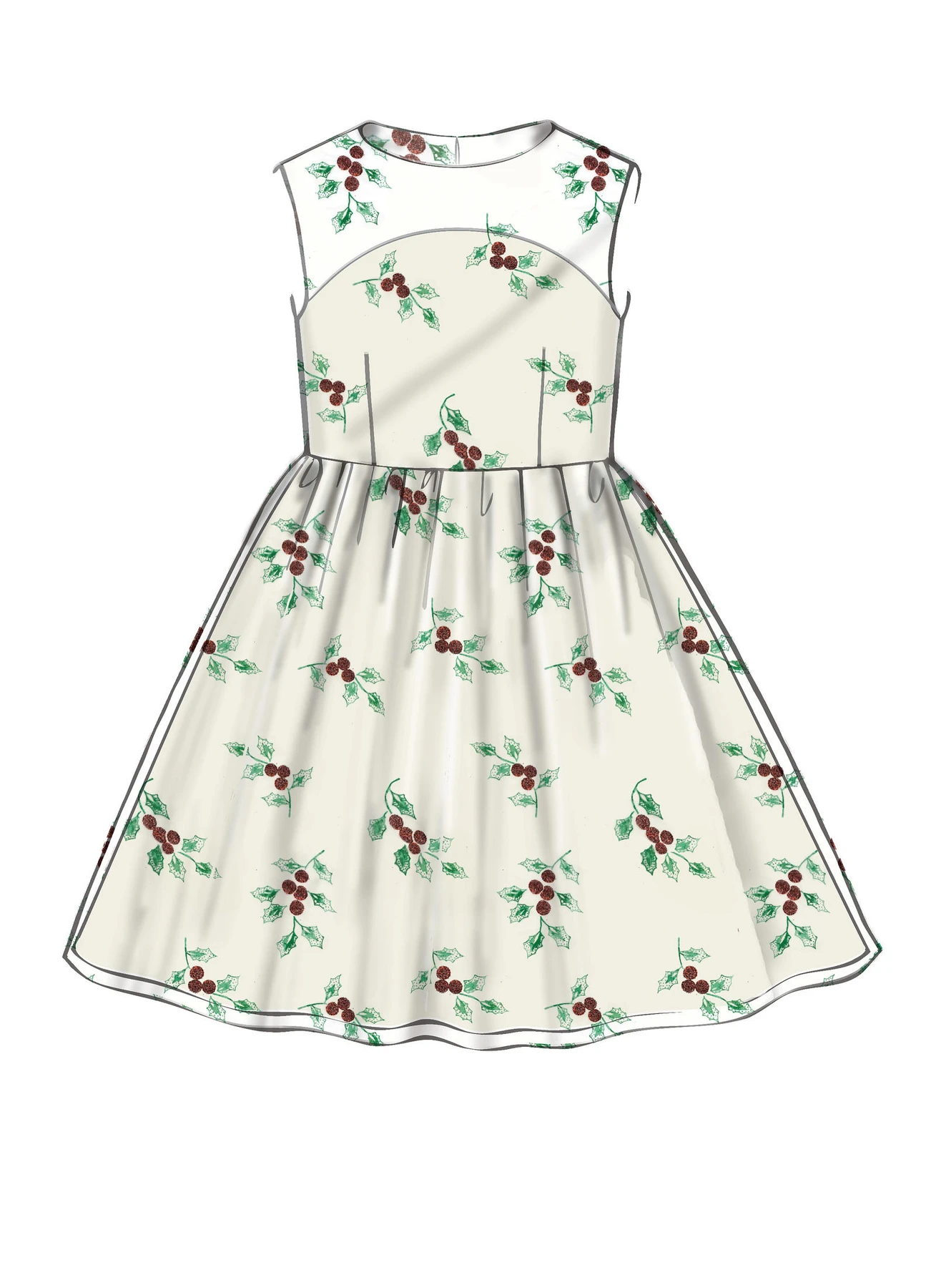 McCall's Sewing Pattern Childrens'/Girls' Gathered Dresses with Petticoat and Sash (PDF) 4 McCall's Sewing Pattern Childrens'/Girls' Gathered Dresses with Petticoat and Sash (PDF)