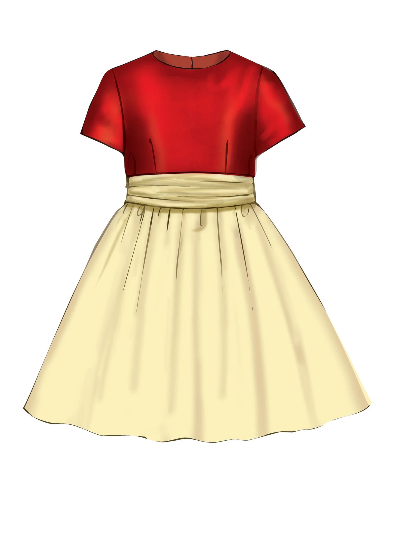 McCall's Sewing Pattern Childrens'/Girls' Gathered Dresses with Petticoat and Sash (PDF) 6 McCall's Sewing Pattern Childrens'/Girls' Gathered Dresses with Petticoat and Sash (PDF)