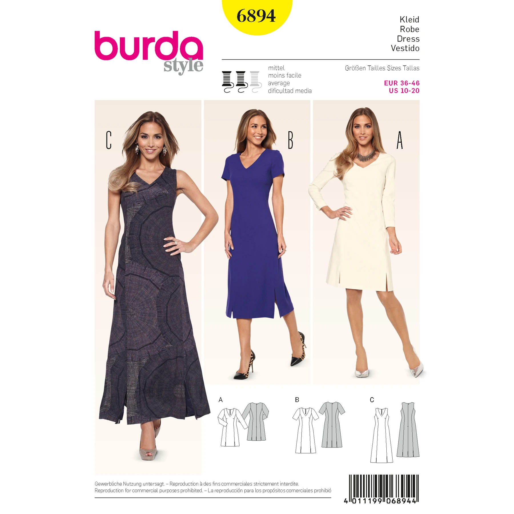 Burda Style Sewing Pattern Dresses 16 Burda Style Sewing Pattern Dresses
