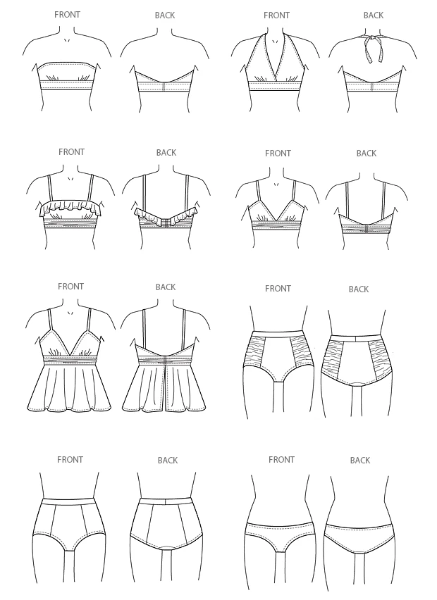 McCall's Sewing Pattern Misses' Bikinis 11 McCall's Sewing Pattern Misses' Bikinis