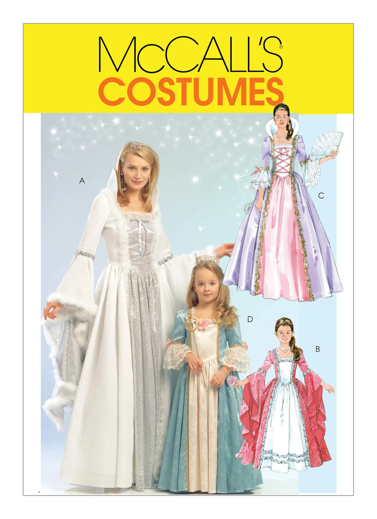 McCall's Sewing Pattern Misses'/Children's/Girls' Princess Costumes 1 McCall's Sewing Pattern Misses'/Children's/Girls' Princess Costumes