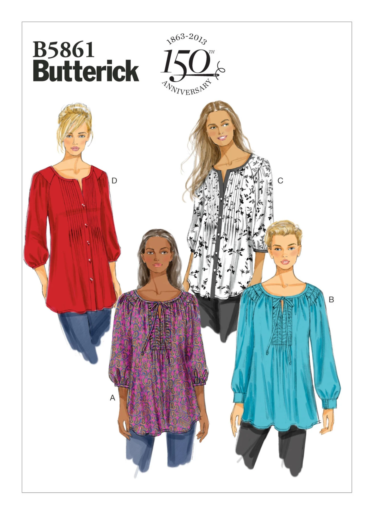 Butterick Sewing Pattern Misses'/Women's Shirred Tunics 1 Butterick Sewing Pattern Misses'/Women's Shirred Tunics