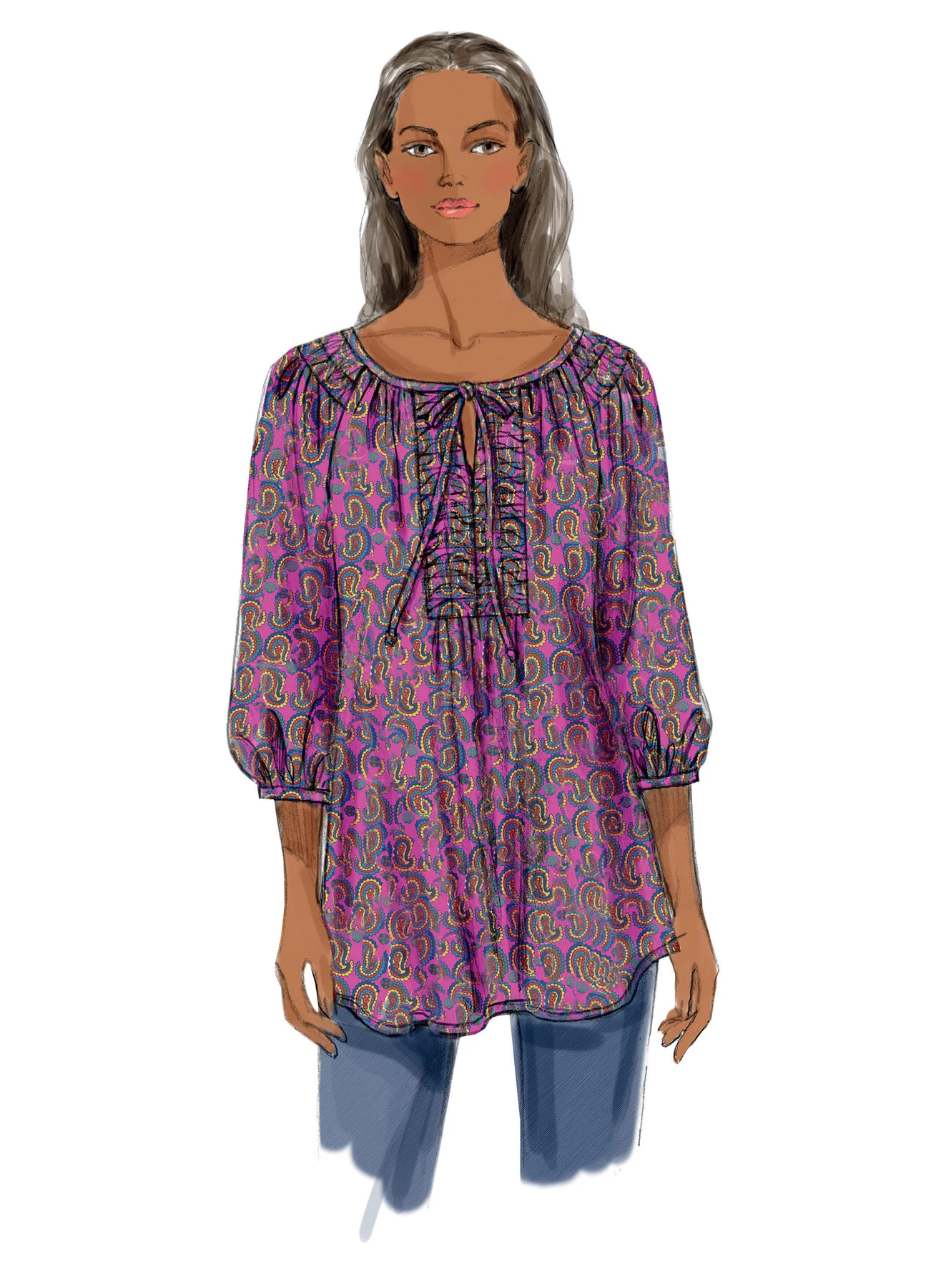 Butterick Sewing Pattern Misses'/Women's Shirred Tunics 6 Butterick Sewing Pattern Misses'/Women's Shirred Tunics