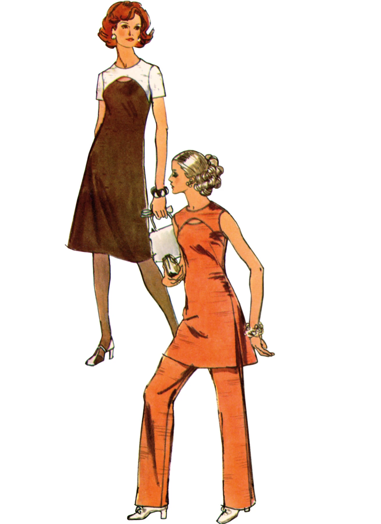 Simplicity Sewing Pattern 1970s Misses' Dress, Tunic and Pants 2 Simplicity Sewing Pattern 1970s Misses' Dress, Tunic and Pants
