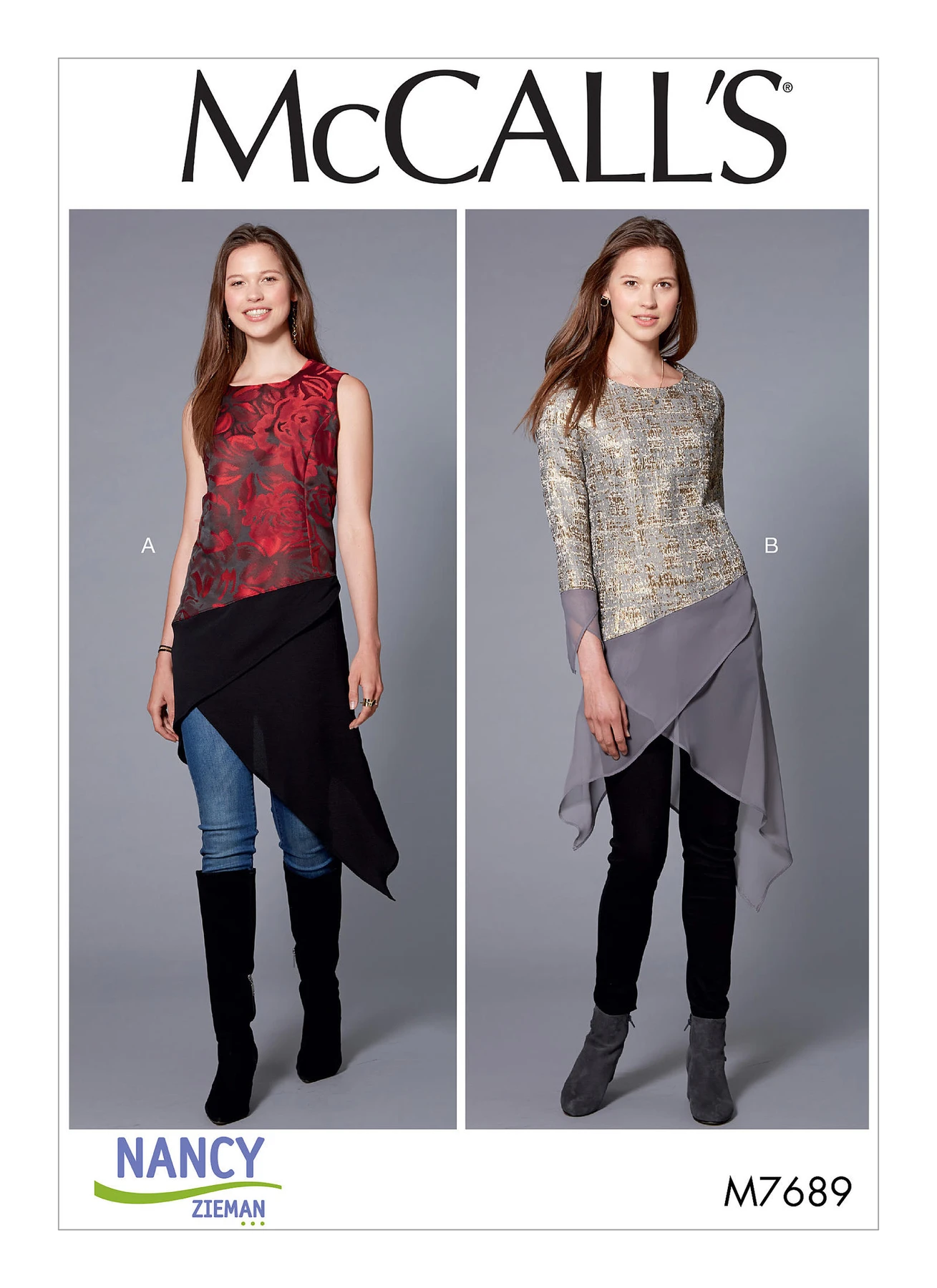 McCall's Sewing Pattern Misses' Tunic-Style Tops With Contrast Hem (PDF) 1 McCall's Sewing Pattern Misses' Tunic-Style Tops With Contrast Hem (PDF)