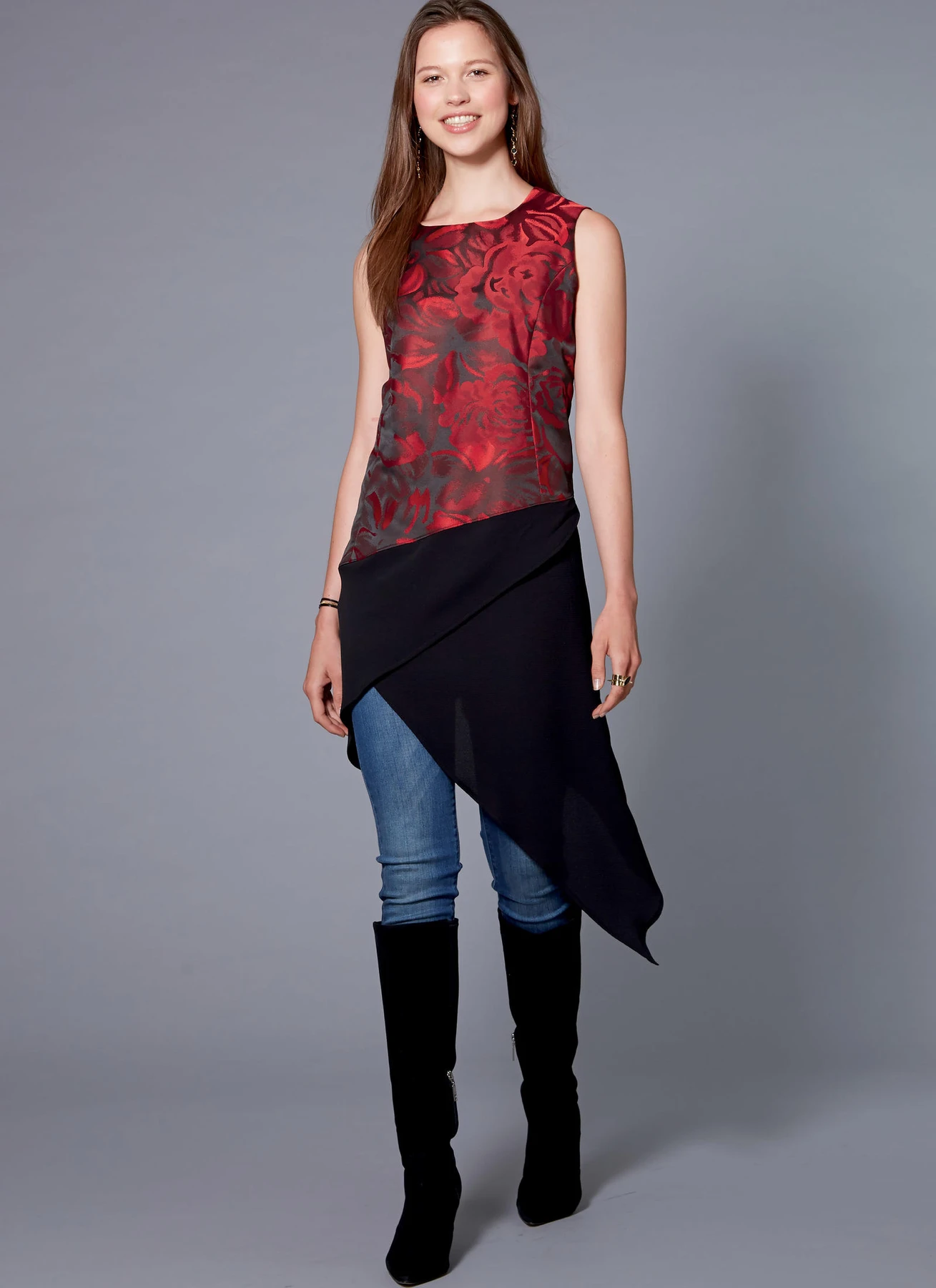 McCall's Sewing Pattern Misses' Tunic-Style Tops With Contrast Hem (PDF) 2 McCall's Sewing Pattern Misses' Tunic-Style Tops With Contrast Hem (PDF)