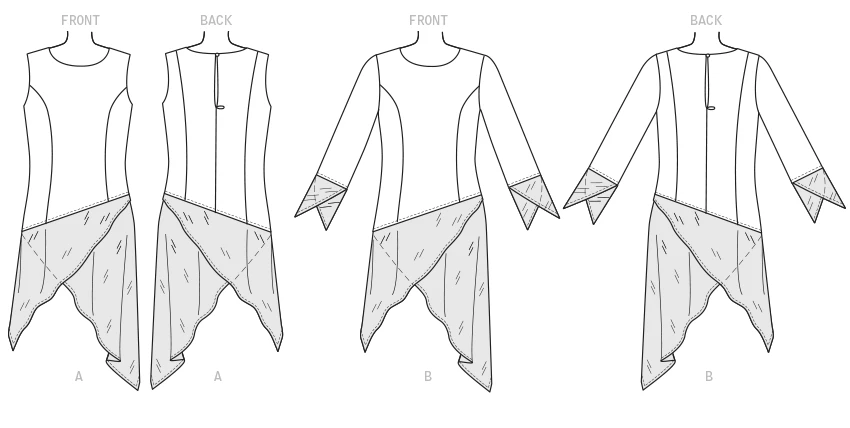McCall's Sewing Pattern Misses' Tunic-Style Tops With Contrast Hem (PDF) 6 McCall's Sewing Pattern Misses' Tunic-Style Tops With Contrast Hem (PDF)