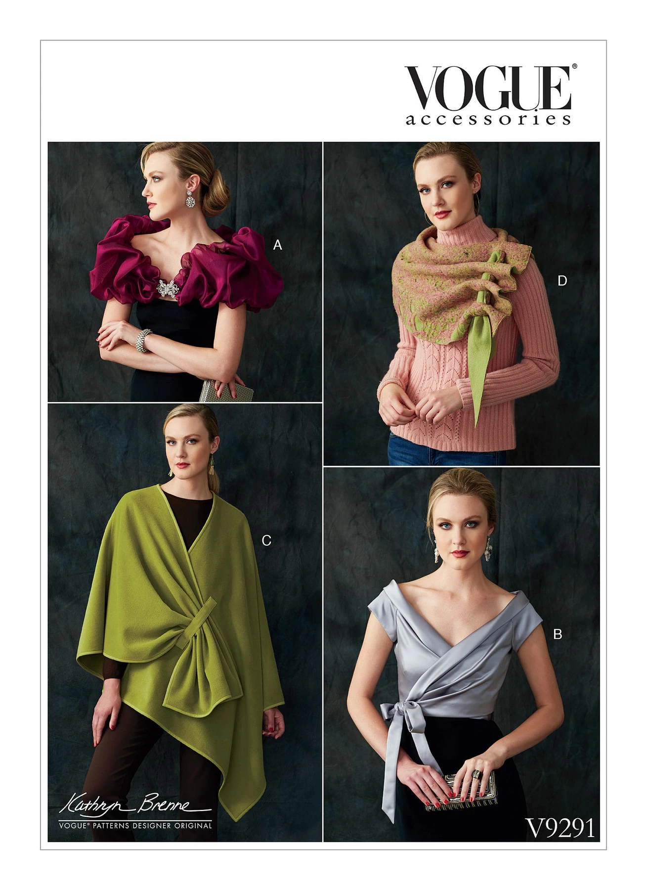 Vogue Patterns Misses' Wraps, Shrug, and Scarf