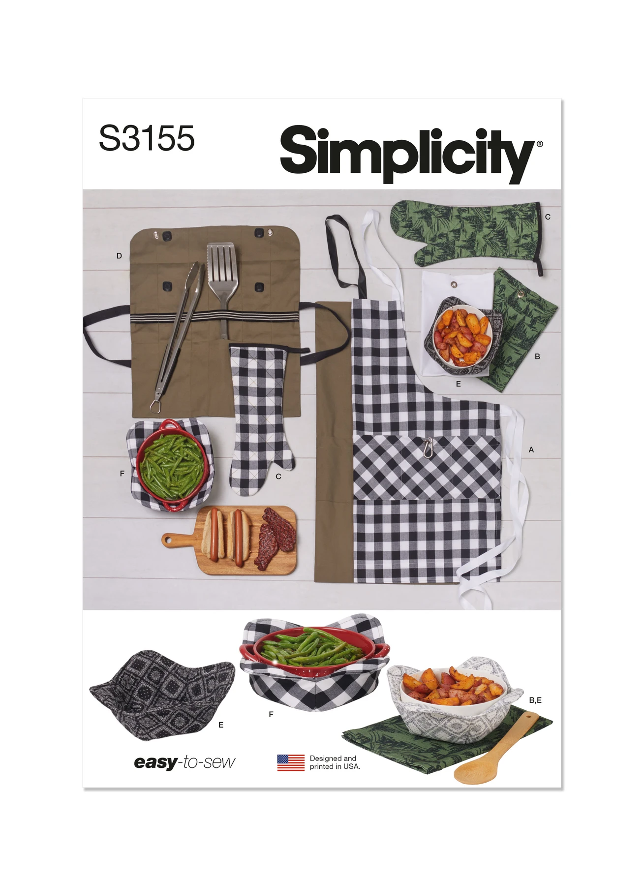 Simplicity Sewing Pattern Outdoor Grill and Picnic Accessories 1 Simplicity Sewing Pattern Outdoor Grill and Picnic Accessories