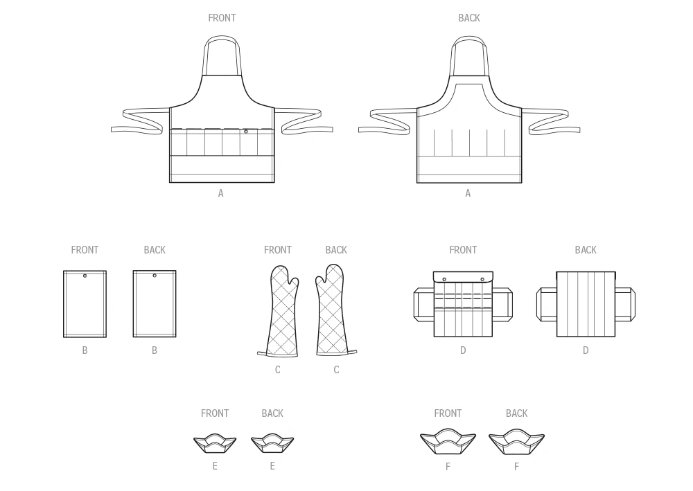Simplicity Sewing Pattern Outdoor Grill and Picnic Accessories 7 Simplicity Sewing Pattern Outdoor Grill and Picnic Accessories