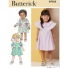 Butterick Sewing Pattern Toddlers' Dress with Sleeve and Neckline Variations 19 Butterick Sewing Pattern Toddlers' Dress with Sleeve and Neckline Variations