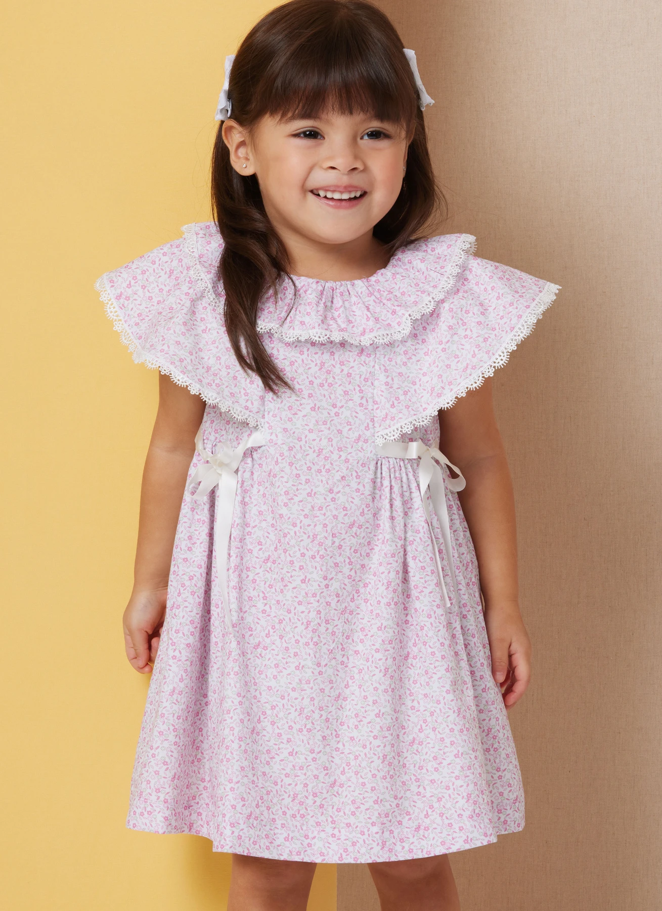 Butterick Sewing Pattern Toddlers' Dress with Sleeve and Neckline Variations 2 Butterick Sewing Pattern Toddlers' Dress with Sleeve and Neckline Variations
