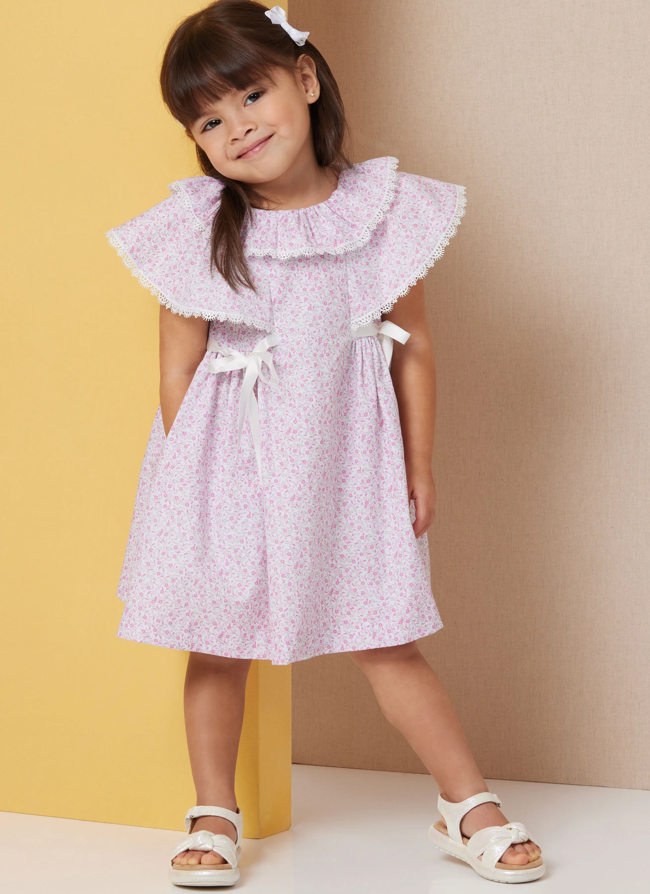 Butterick Sewing Pattern Toddlers' Dress with Sleeve and Neckline Variations 5 Butterick Sewing Pattern Toddlers' Dress with Sleeve and Neckline Variations