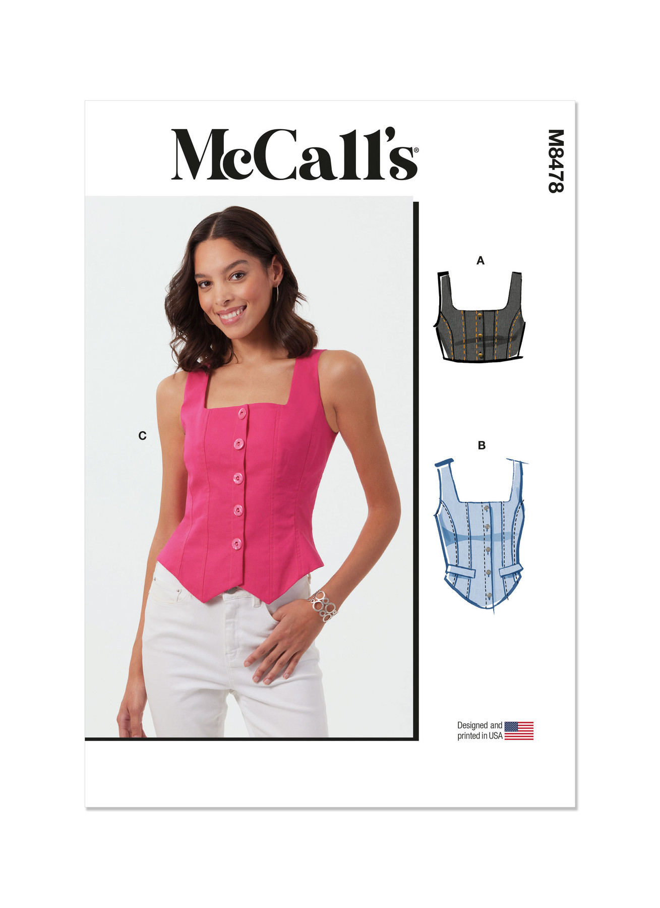 McCall's Sewing Pattern Misses' Corset Tops (PDF) 1 McCall's Sewing Pattern Misses' Corset Tops (PDF)