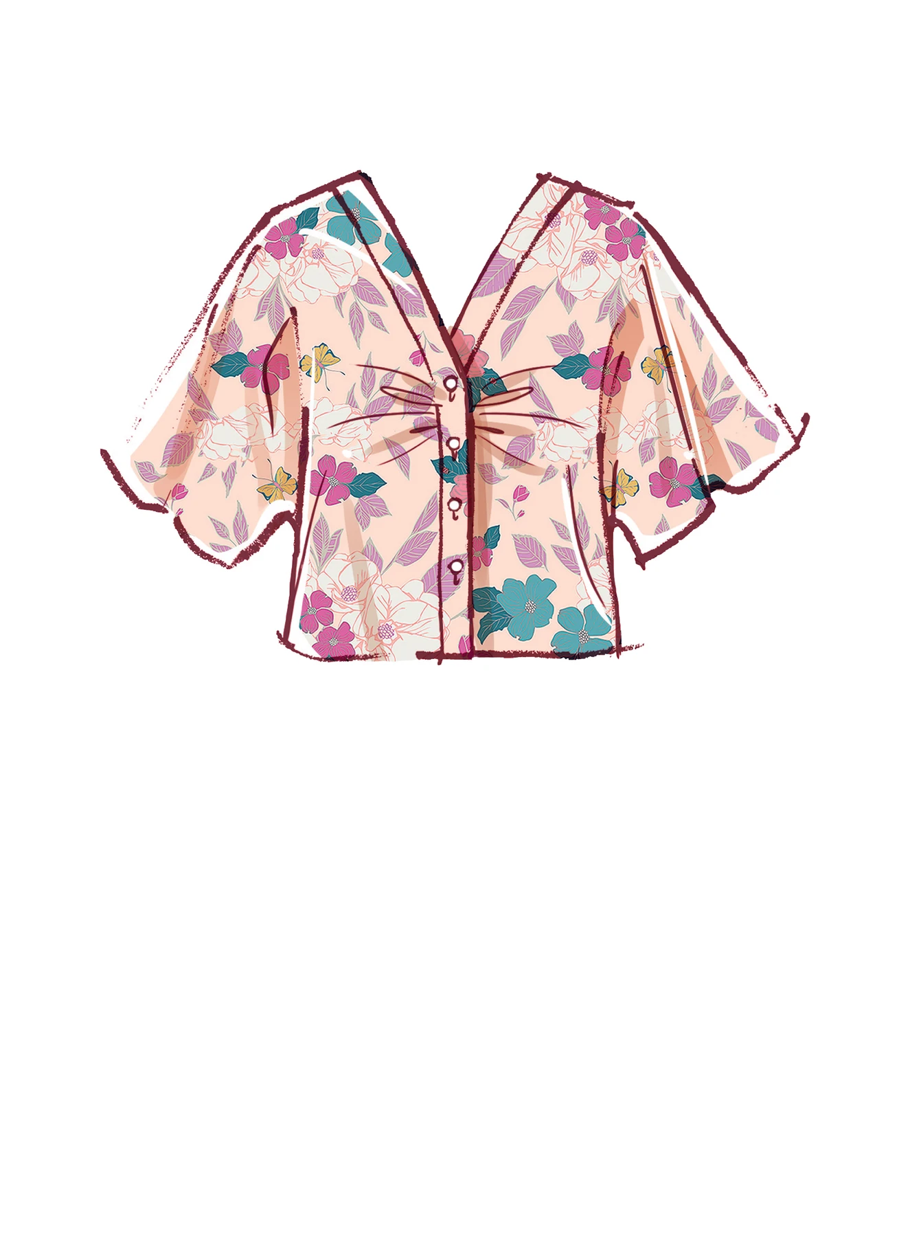 McCall's Sewing Pattern Misses' Tops & Mask (PDF) 4 McCall's Sewing Pattern Misses' Tops & Mask (PDF)