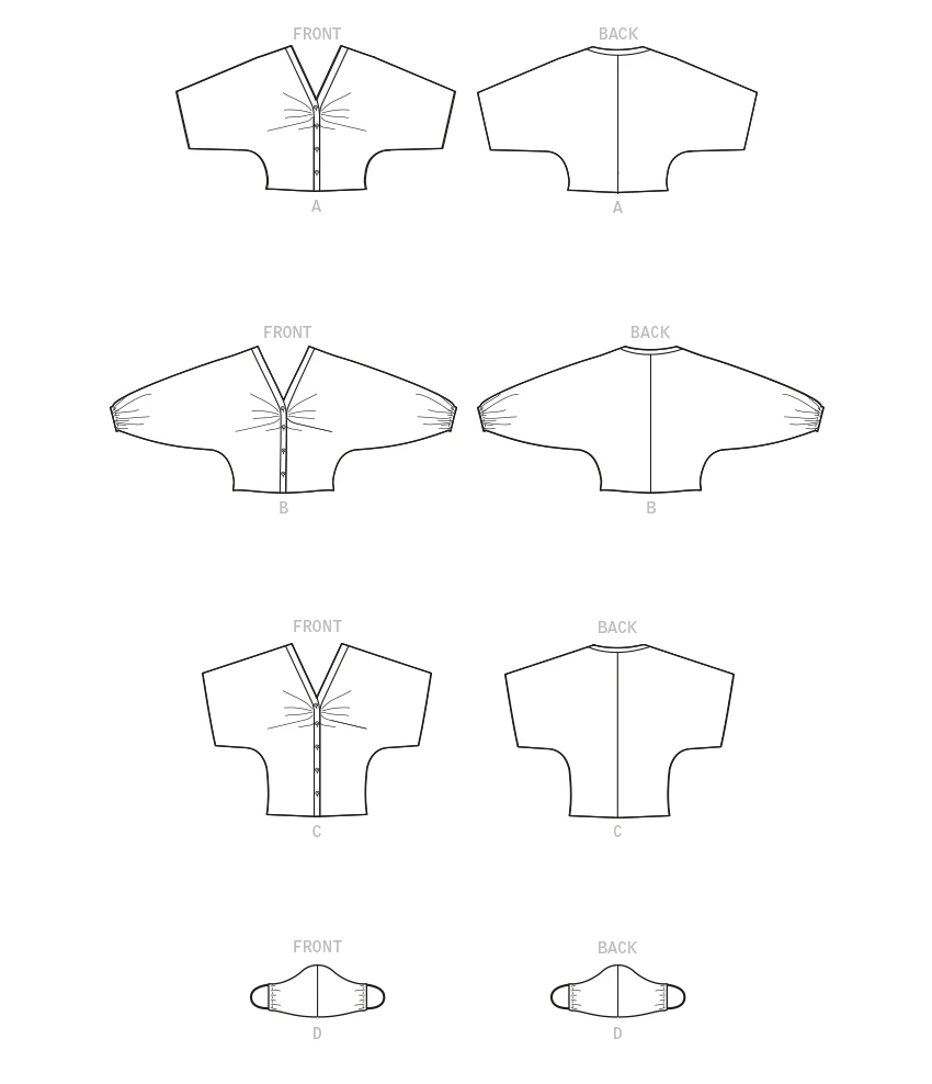McCall's Sewing Pattern Misses' Tops & Mask (PDF) 8 McCall's Sewing Pattern Misses' Tops & Mask (PDF)
