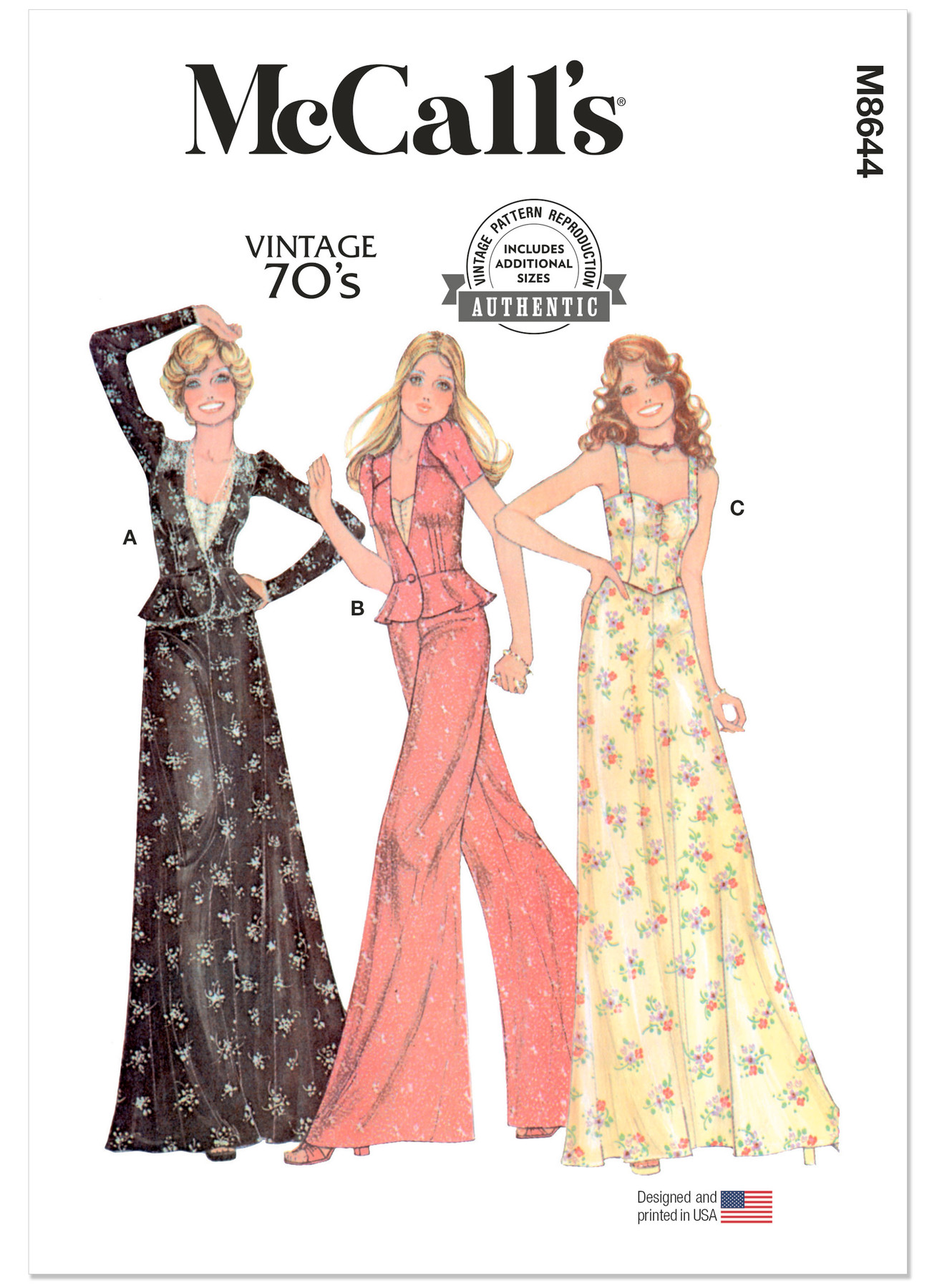 McCall's Sewing Pattern 1970s Misses' Jacket, Tops, Skirt and Pants (PDF) 1 McCall's Sewing Pattern 1970s Misses' Jacket, Tops, Skirt and Pants (PDF)