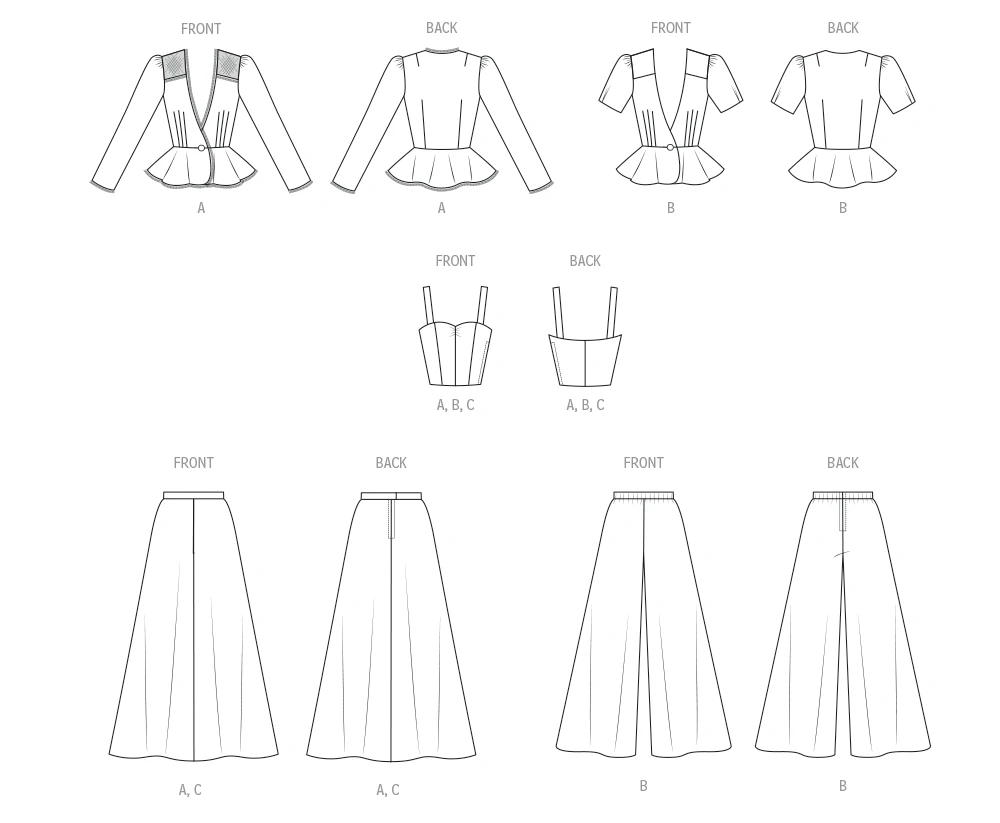 McCall's Sewing Pattern 1970s Misses' Jacket, Tops, Skirt and Pants (PDF) 4 McCall's Sewing Pattern 1970s Misses' Jacket, Tops, Skirt and Pants (PDF)