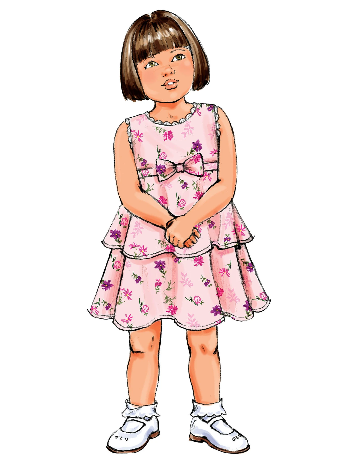 Butterick Sewing Pattern Toddlers'/Children's Flared Dresses (PDF) 2 Butterick Sewing Pattern Toddlers'/Children's Flared Dresses (PDF)