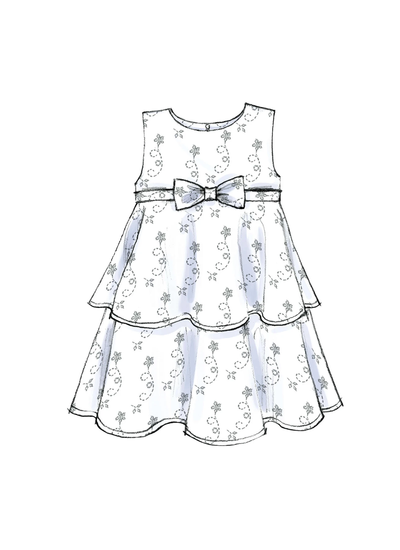Butterick Sewing Pattern Toddlers'/Children's Flared Dresses (PDF) 4 Butterick Sewing Pattern Toddlers'/Children's Flared Dresses (PDF)