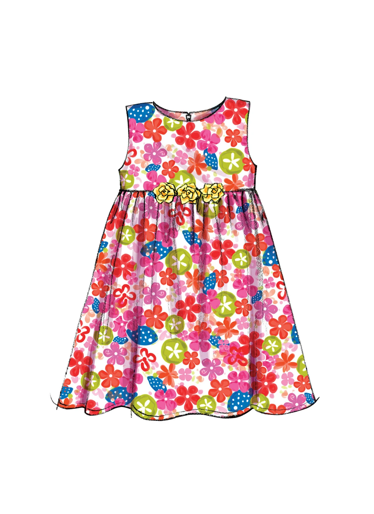 Butterick Sewing Pattern Toddlers'/Children's Flared Dresses (PDF) 7 Butterick Sewing Pattern Toddlers'/Children's Flared Dresses (PDF)
