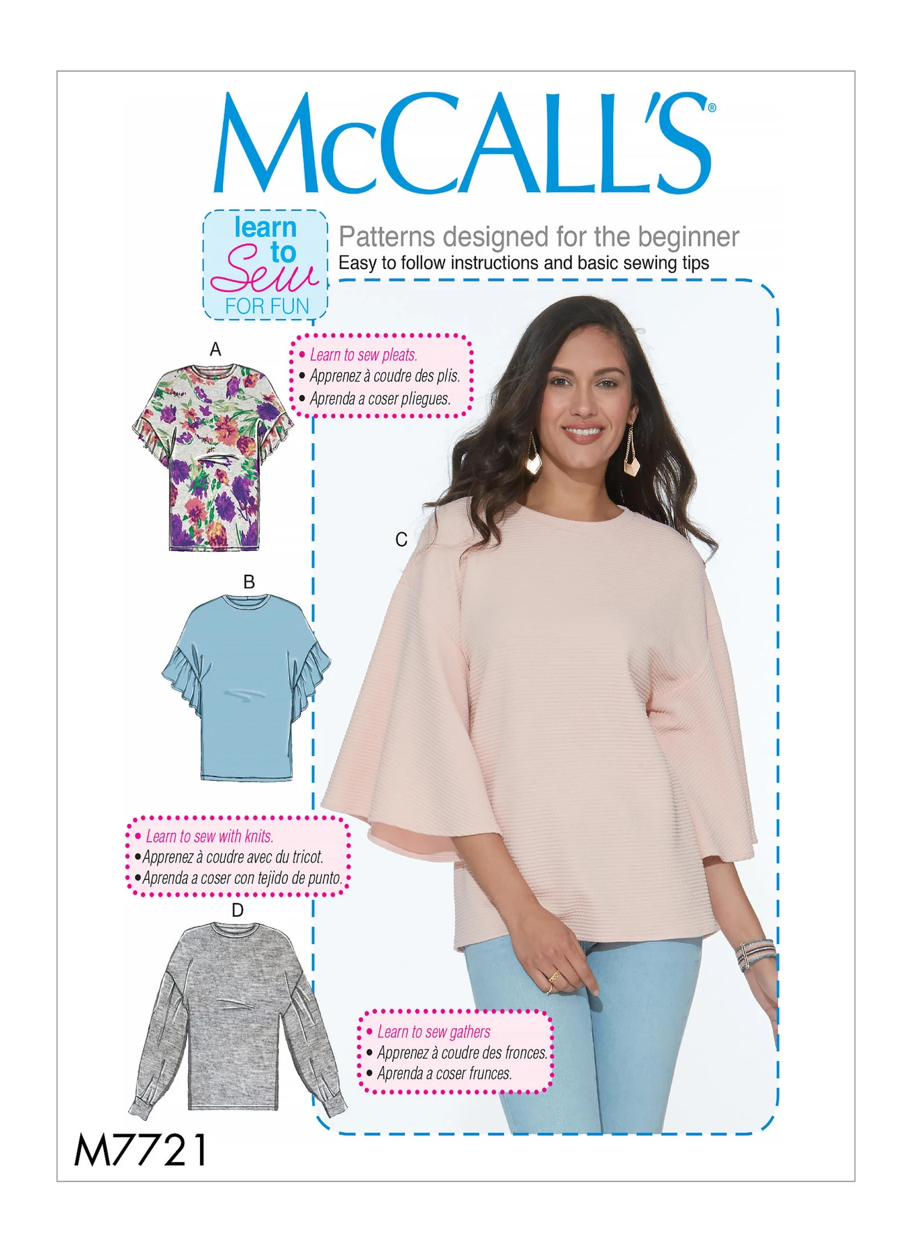 McCall's Sewing Pattern Misses' Tops (PDF) 497 McCall's Sewing Pattern Misses' Tops (PDF)