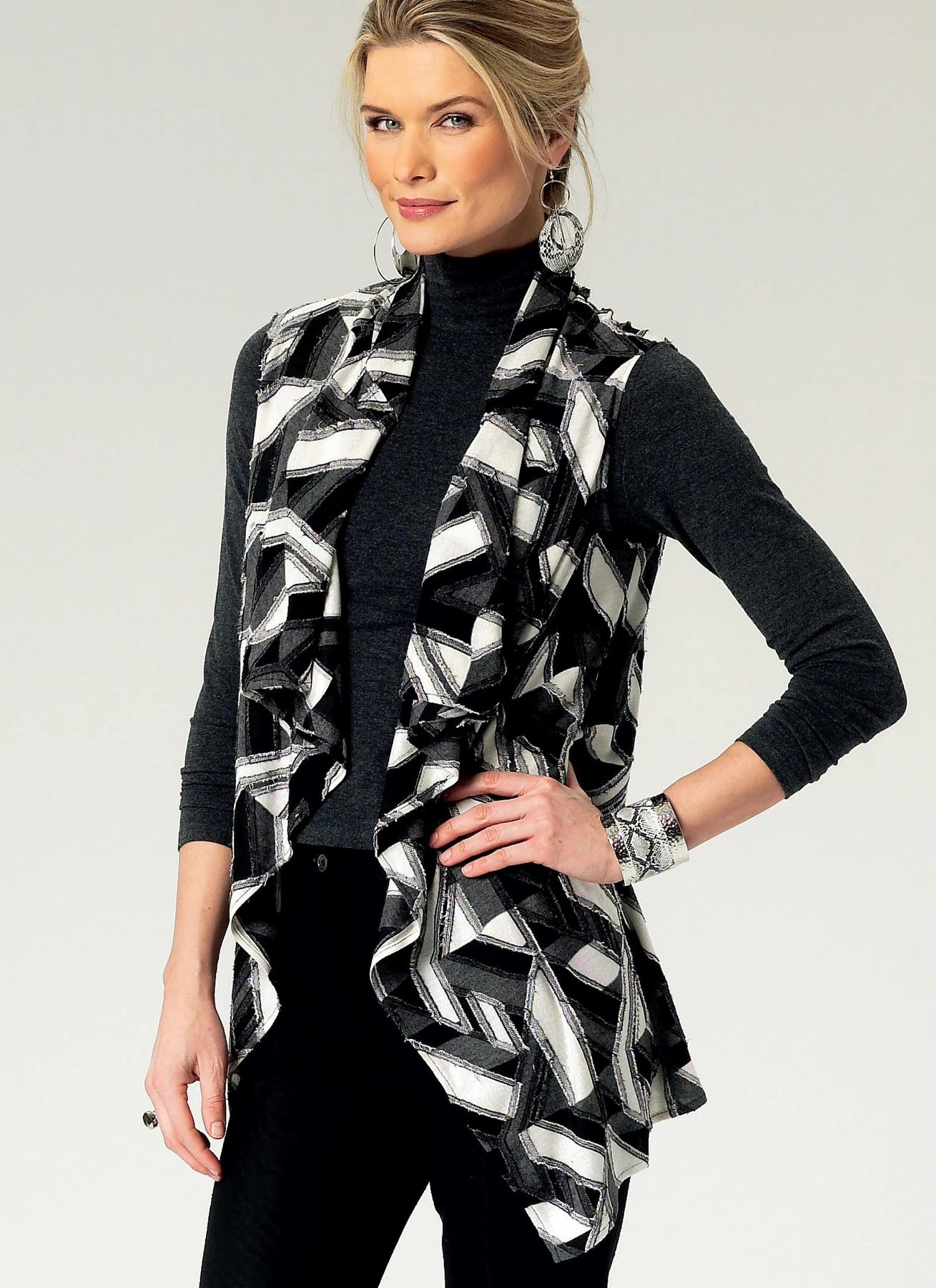 Butterick Sewing Pattern Misses' Draped Vest and Jackets (PDF) 3 Butterick Sewing Pattern Misses' Draped Vest and Jackets (PDF)