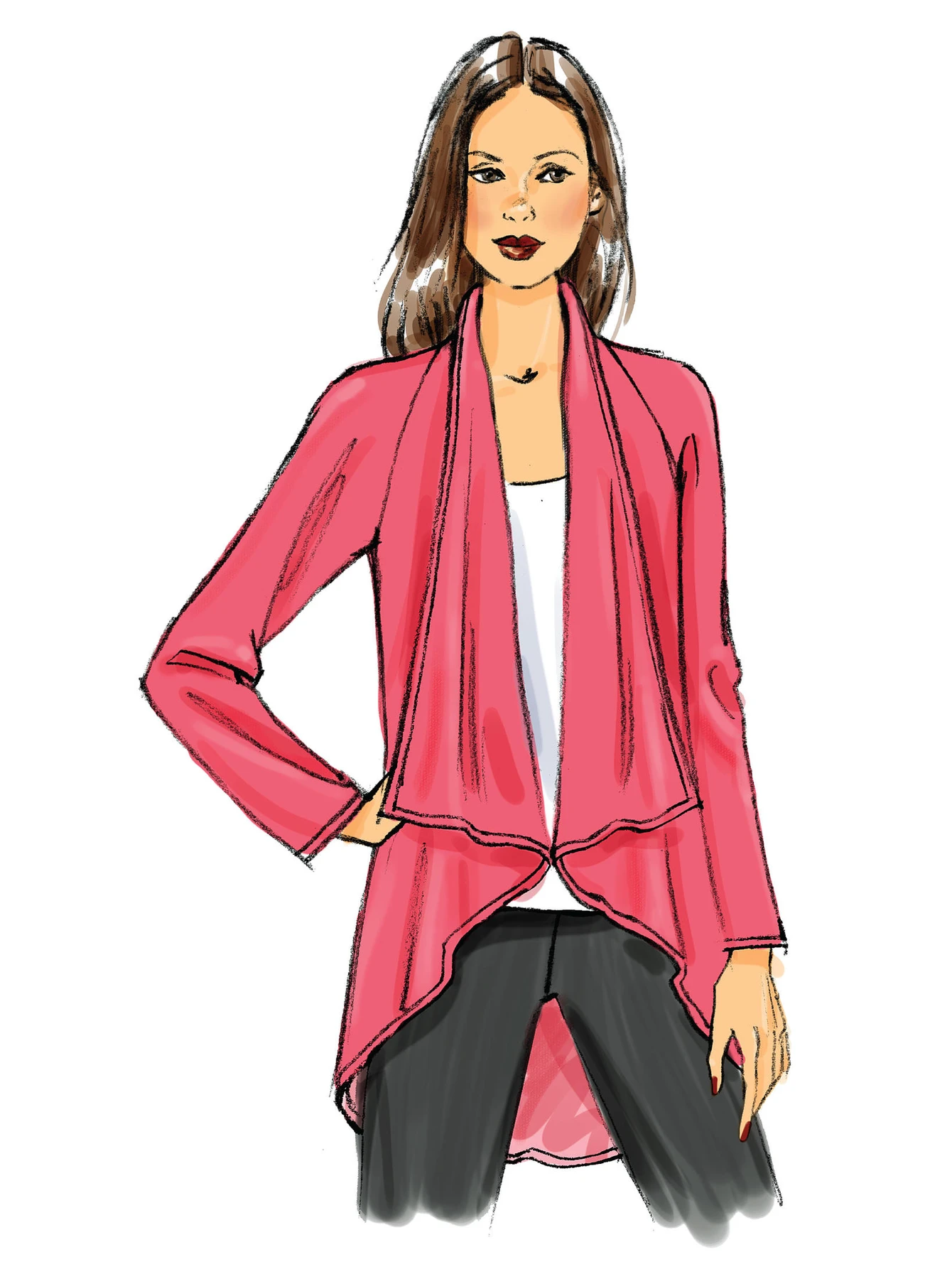 Butterick Sewing Pattern Misses' Draped Vest and Jackets (PDF) 8 Butterick Sewing Pattern Misses' Draped Vest and Jackets (PDF)