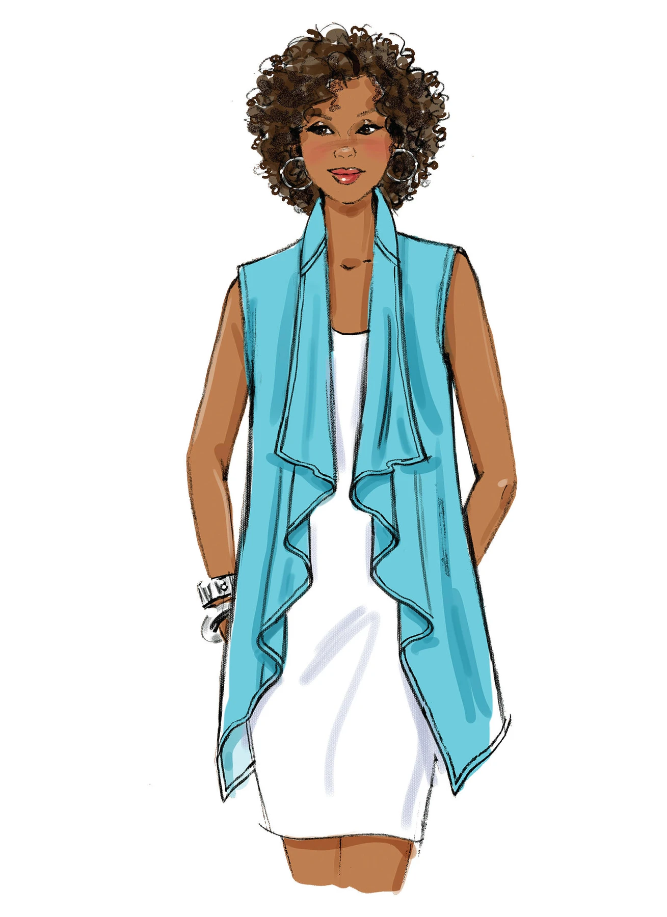 Butterick Sewing Pattern Misses' Draped Vest and Jackets (PDF) 9 Butterick Sewing Pattern Misses' Draped Vest and Jackets (PDF)