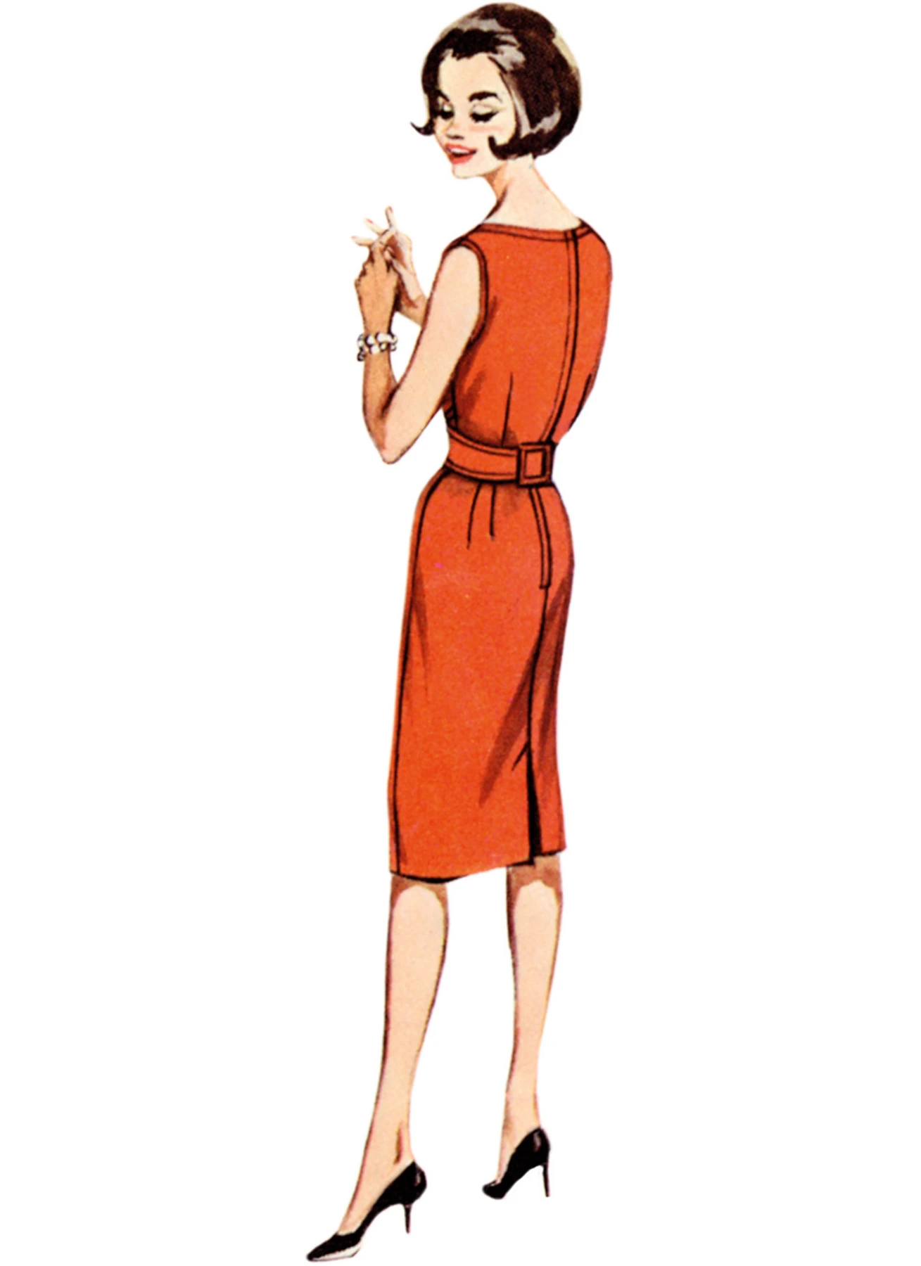 Butterick Sewing Pattern 1960s Misses' Shallow Necked Jumper 2 Butterick Sewing Pattern 1960s Misses' Shallow Necked Jumper