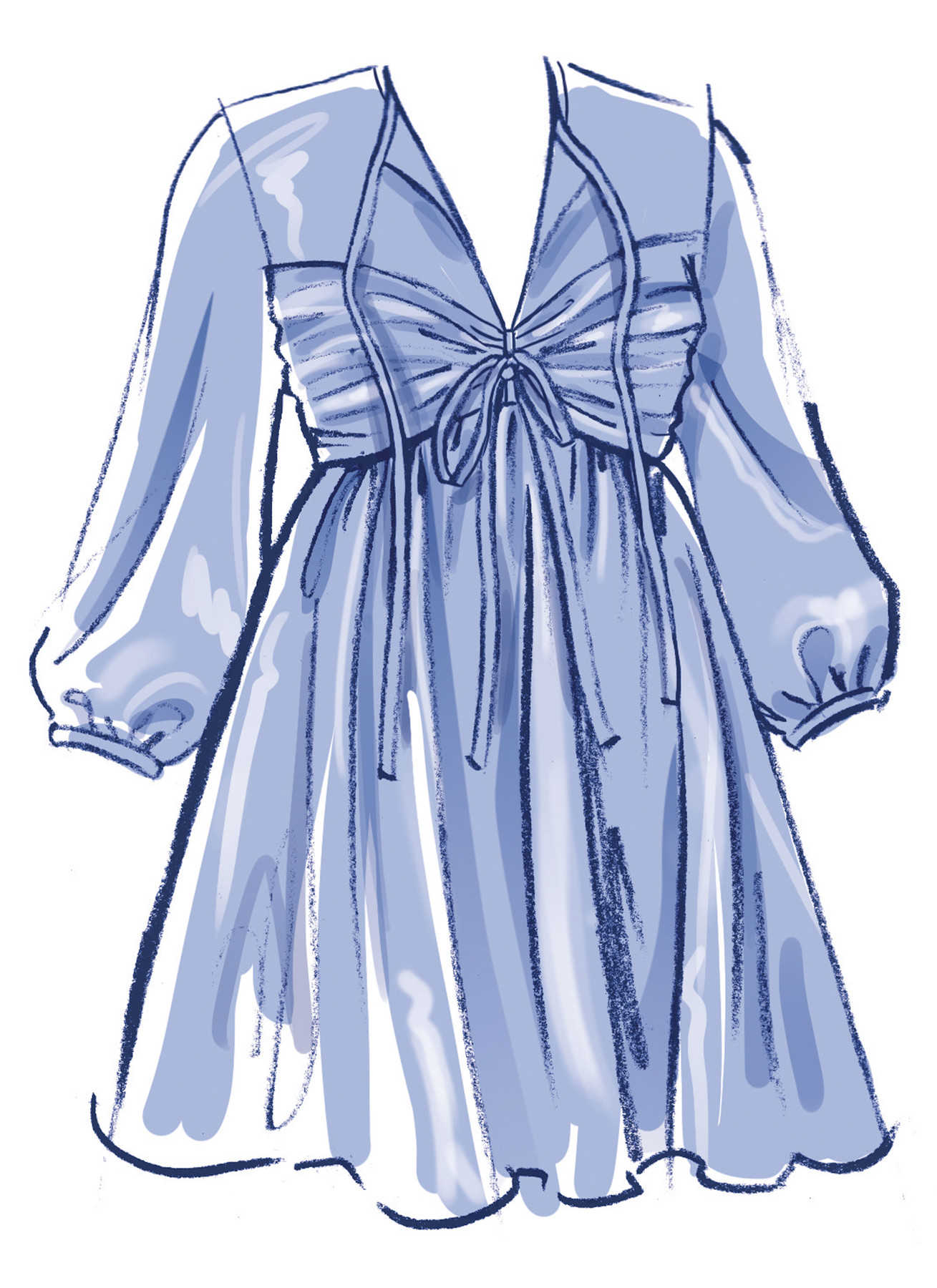 McCall's Sewing Pattern Misses' Babydoll Dress with Sleeve Variations 3 McCall's Sewing Pattern Misses' Babydoll Dress with Sleeve Variations