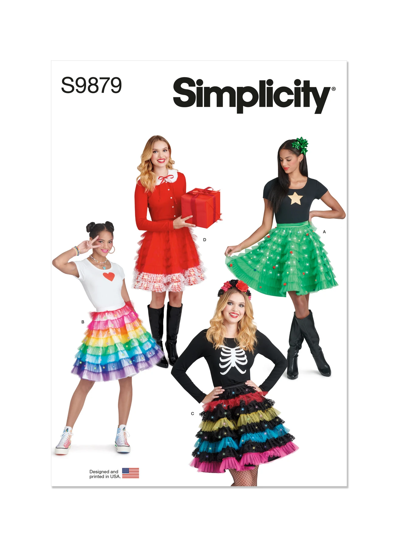 Simplicity Sewing Pattern Holiday Skirts, Collar and Appliques (PDF) 1 Simplicity Sewing Pattern Holiday Skirts, Collar and Appliques (PDF)