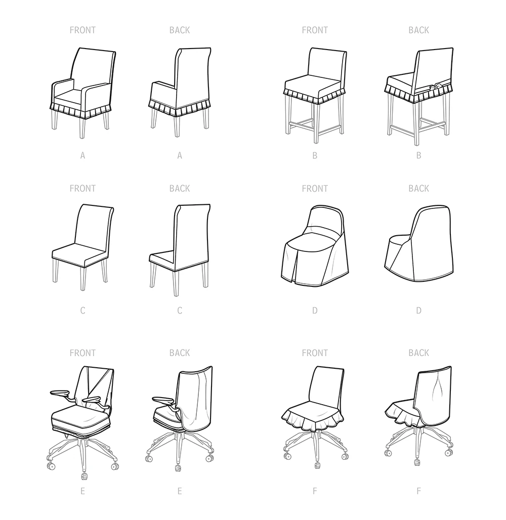 Simplicity Sewing Pattern Chair Slipcovers 9 Simplicity Sewing Pattern Chair Slipcovers