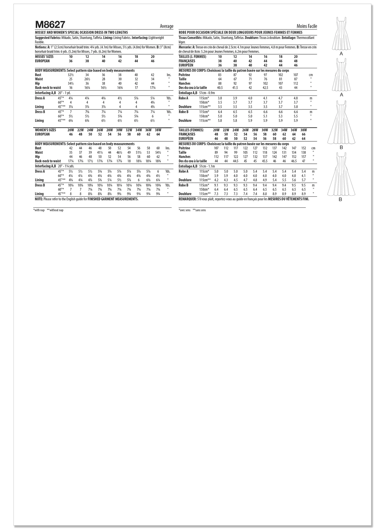 McCall's Sewing Pattern Misses' and Women's Special Occasion Dress in Two Lengths (PDF) 8 McCall's Sewing Pattern Misses' and Women's Special Occasion Dress in Two Lengths (PDF)