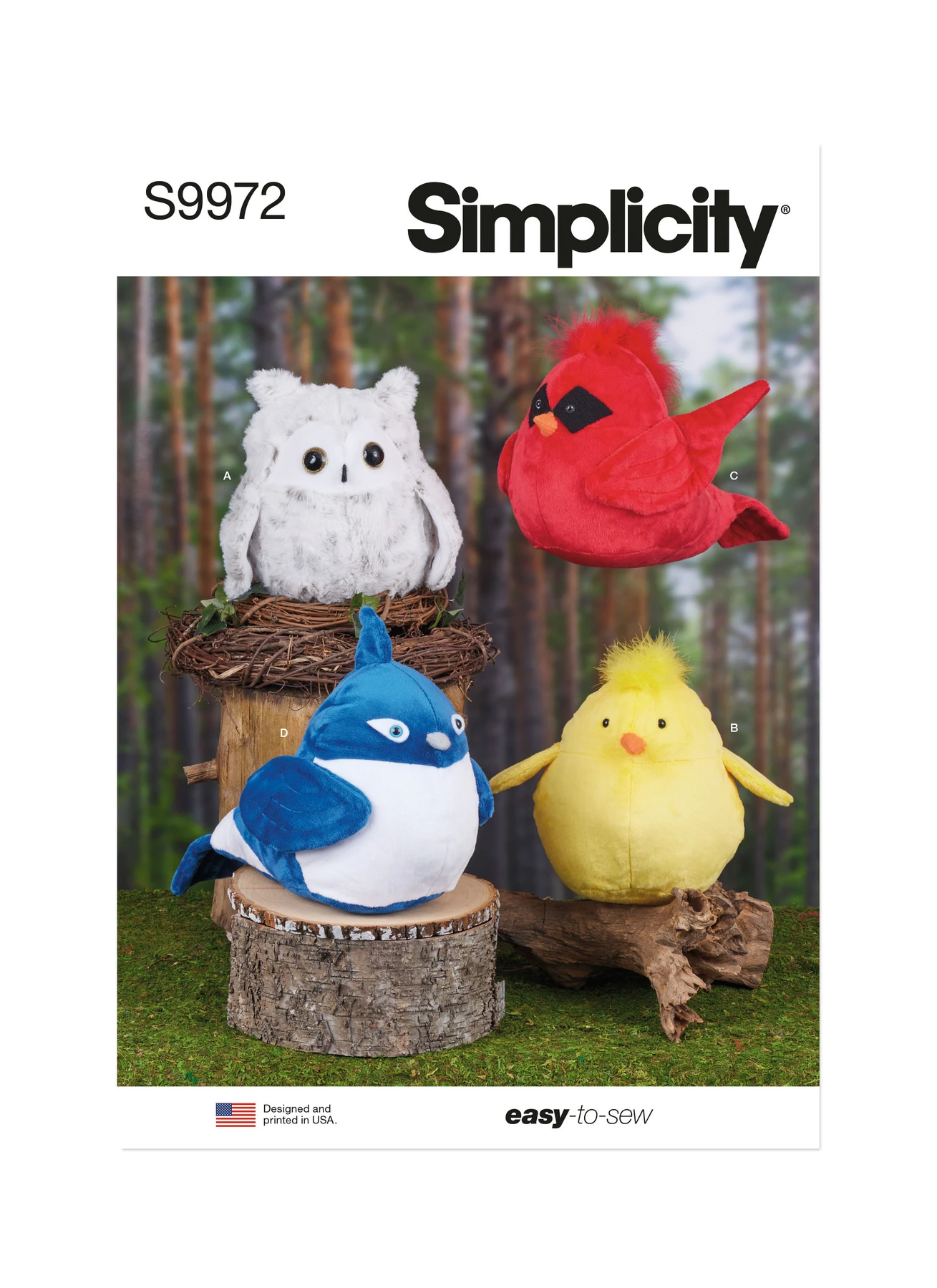 Simplicity Sewing Pattern Plush Birds 1 Simplicity Sewing Pattern Plush Birds
