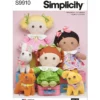 Simplicity Sewing Pattern Plush dolls with clothes and plush pets By Elaine Heigl Designs (PDF) 16 Simplicity Sewing Pattern Plush dolls with clothes and plush pets By Elaine Heigl Designs (PDF)