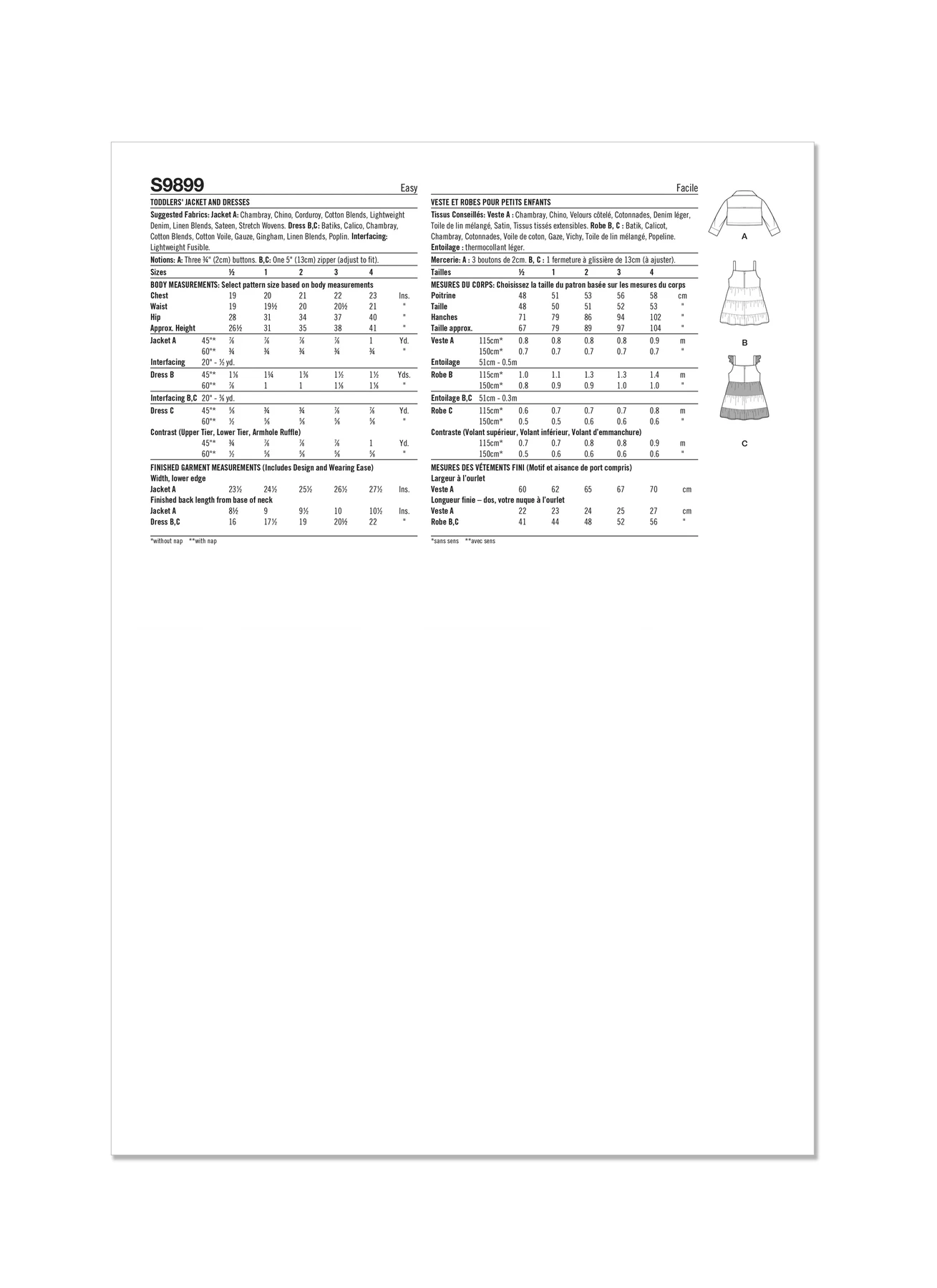 Simplicity Sewing Pattern Toddlers' Jacket and Dresses (PDF) 8 Simplicity Sewing Pattern Toddlers' Jacket and Dresses (PDF)