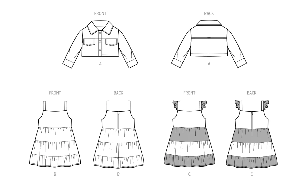 Simplicity Sewing Pattern Toddlers' Jacket and Dresses (PDF) 9 Simplicity Sewing Pattern Toddlers' Jacket and Dresses (PDF)