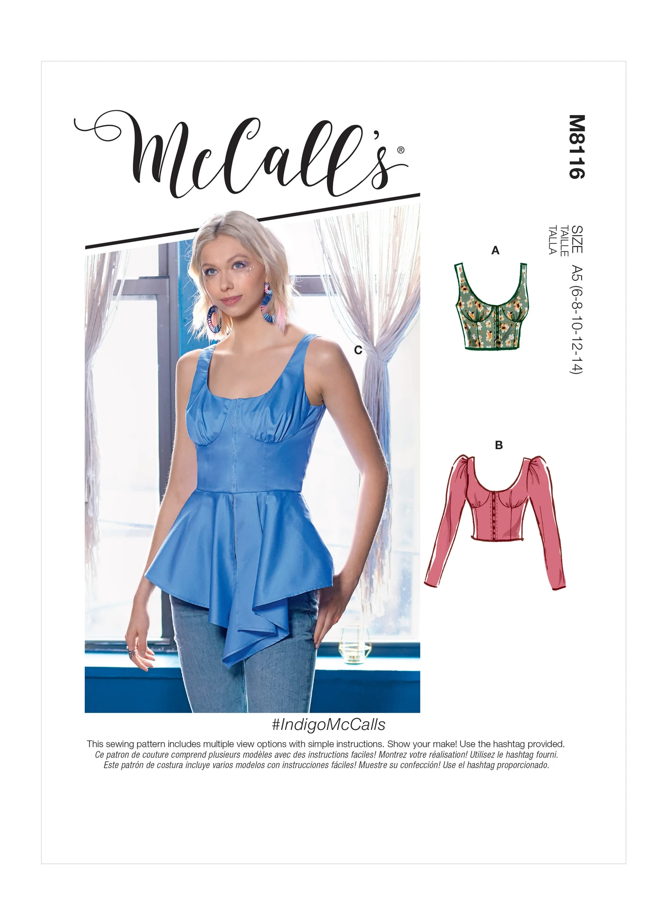 McCall's Sewing Pattern Misses' Tops (PDF) 476 McCall's Sewing Pattern Misses' Tops (PDF)