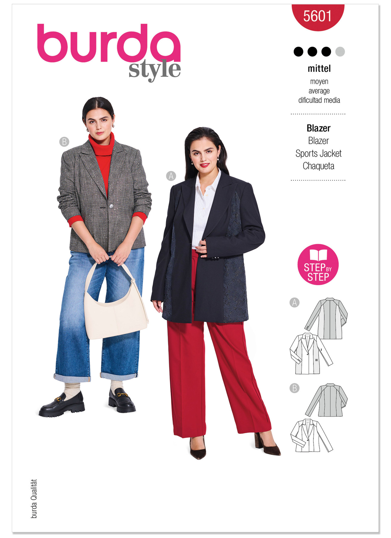 Burda Style Pattern 5601 Misses' Jackets