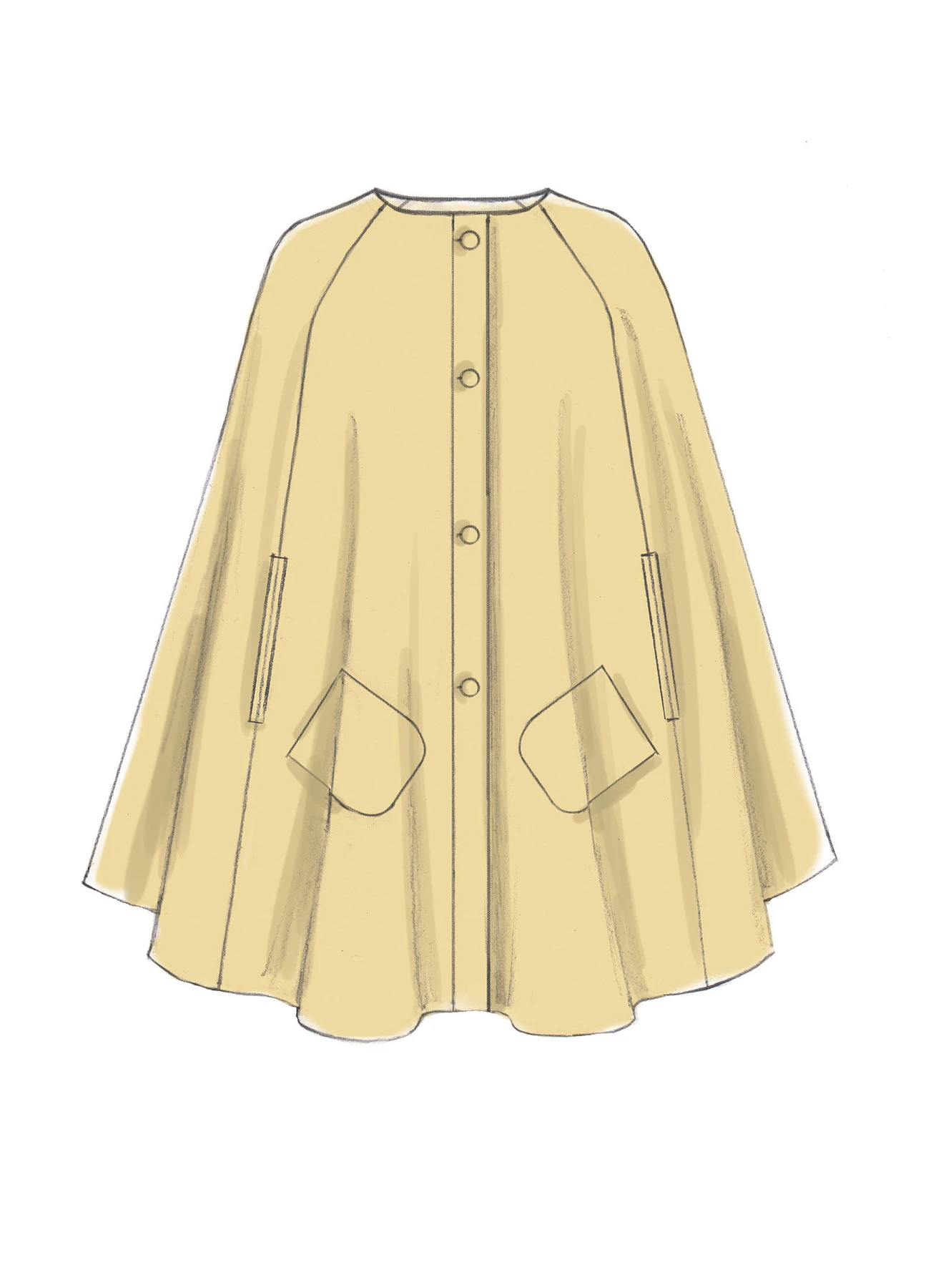 McCall's Sewing Pattern Misses' Hooded, Collared or Collarless Capes, and Belt (PDF) 5 McCall's Sewing Pattern Misses' Hooded, Collared or Collarless Capes, and Belt (PDF)