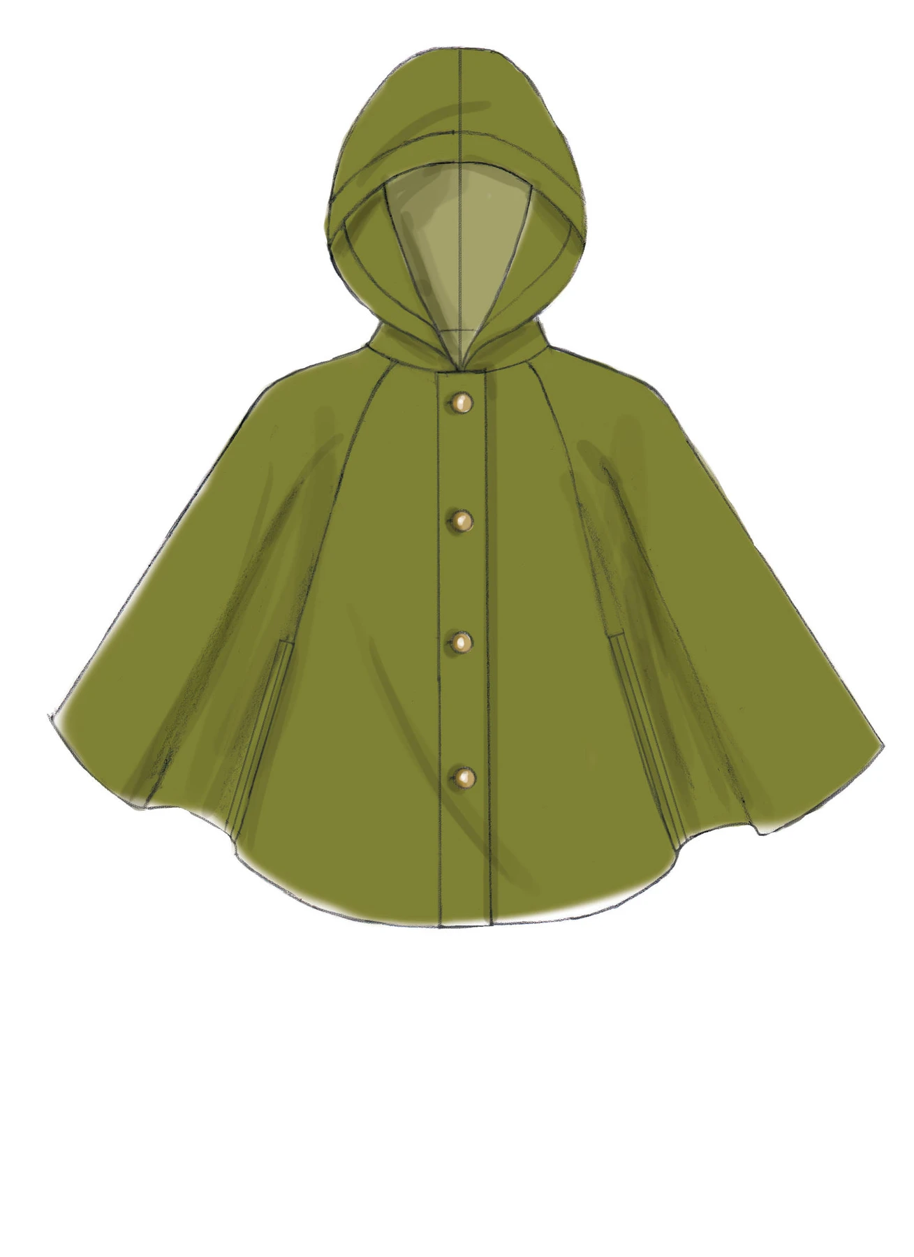 McCall's Sewing Pattern Misses' Hooded, Collared or Collarless Capes, and Belt (PDF) 6 McCall's Sewing Pattern Misses' Hooded, Collared or Collarless Capes, and Belt (PDF)