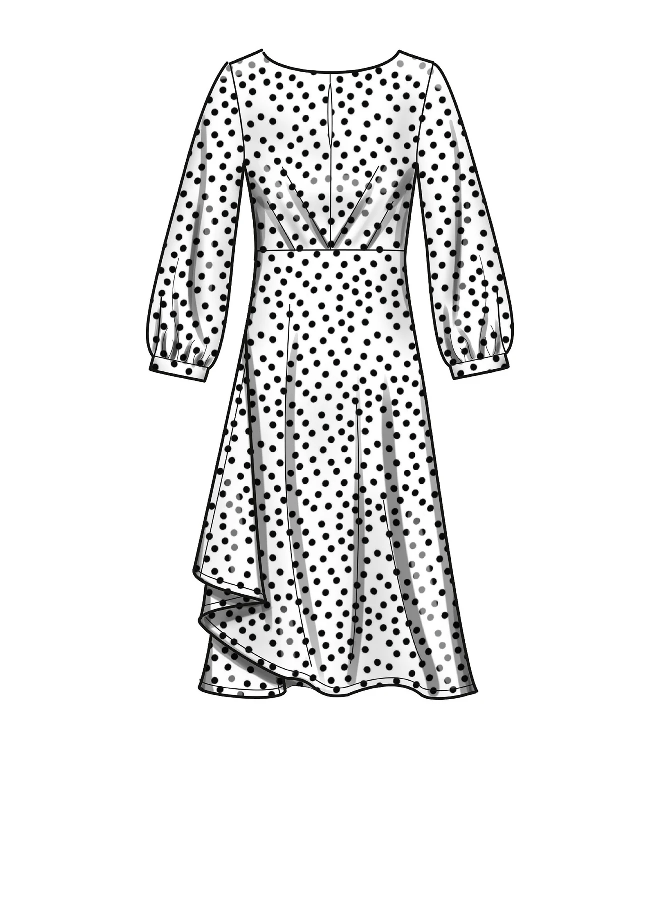New Look Sewing Pattern Misses' Dress In Two Lengths with Sleeve Variations 3 New Look Sewing Pattern Misses' Dress In Two Lengths with Sleeve Variations