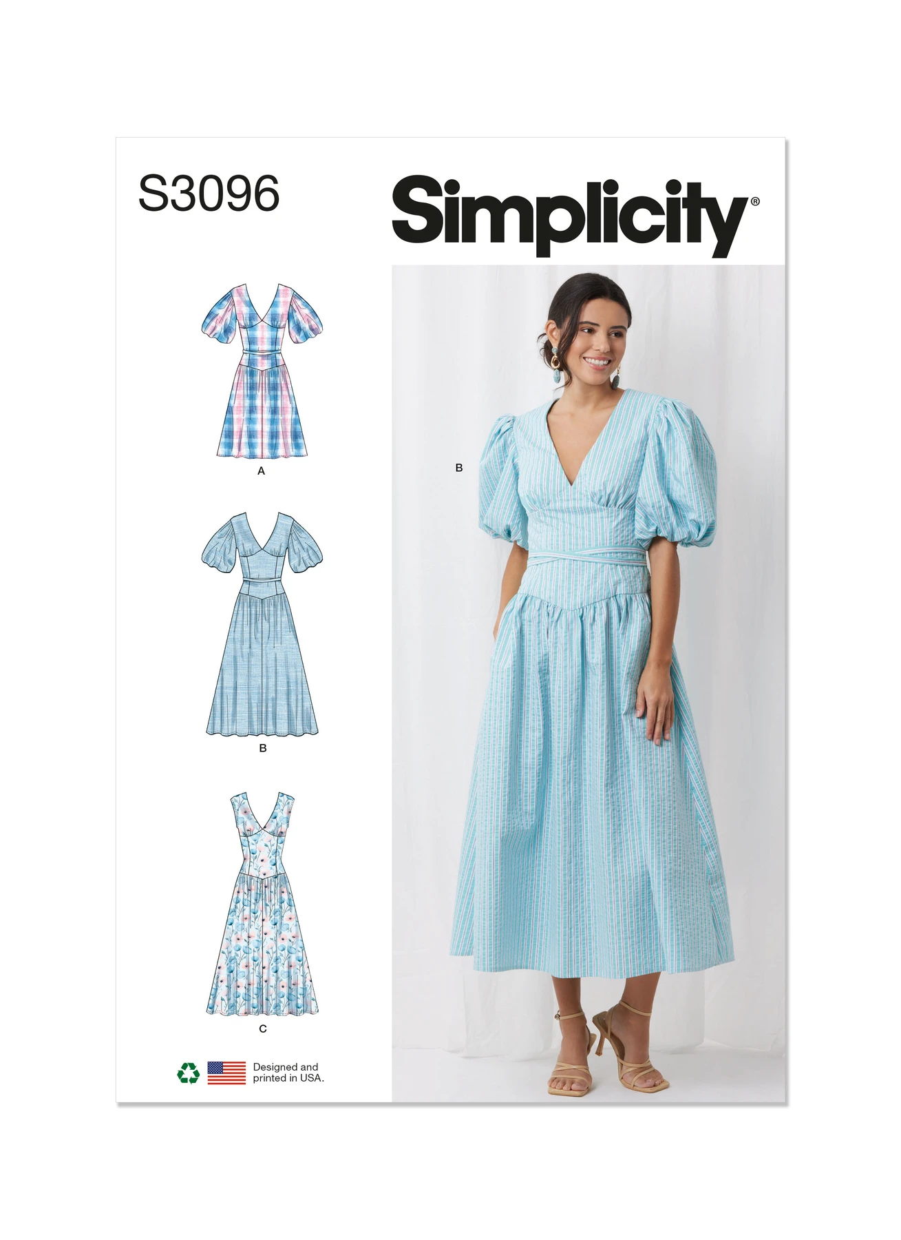 Simplicity Sewing Pattern Misses' and Women's Dress with Length and Sleeve Variations (PDF) 1 Simplicity Sewing Pattern Misses' and Women's Dress with Length and Sleeve Variations (PDF)
