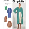 Simplicity Sewing Pattern Misses' Knit Top, Cardigan and Skirt