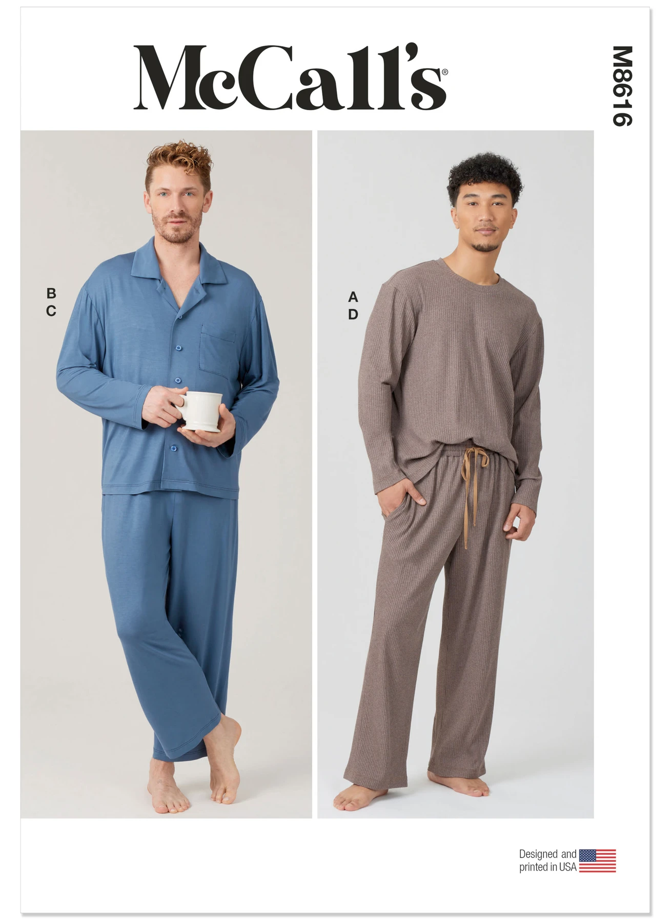 McCall's Sewing Pattern Men's Knit Pajamas 1 McCall's Sewing Pattern Men's Knit Pajamas