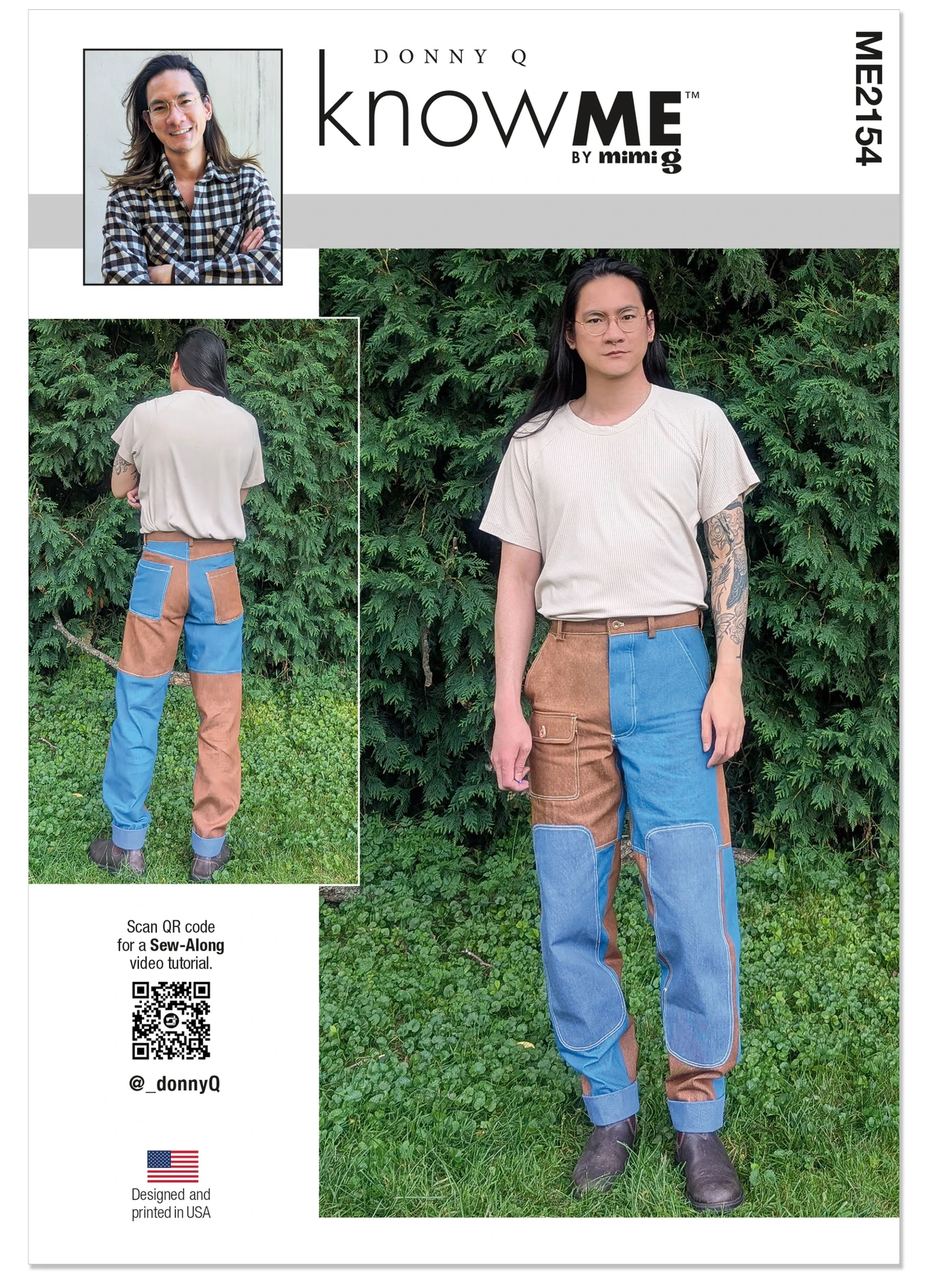Know Me Sewing Pattern Men's Patched Pants by Donny Q 1 Know Me Sewing Pattern Men's Patched Pants by Donny Q